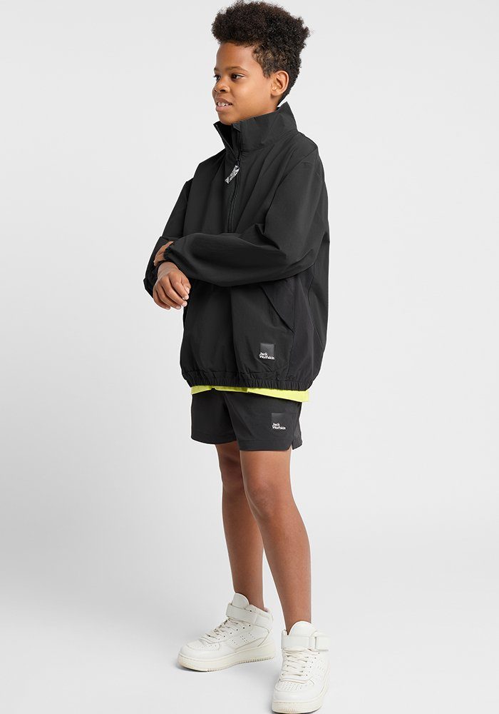 Jack Wolfskin Outdoorjack TEEN HALFZIP Y kinderen jassen maat 164 grijs