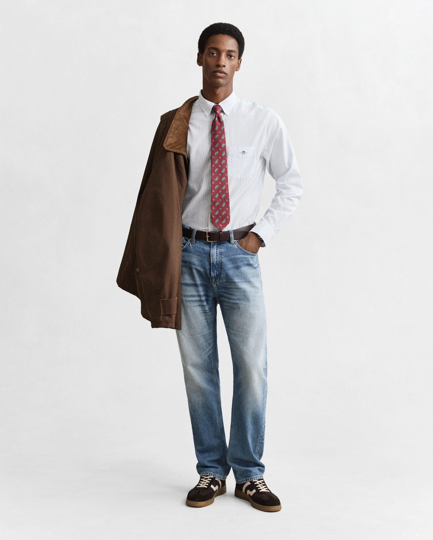 Gant Overhemd met lange mouwen REG POPLIN STRIPE SHIRT