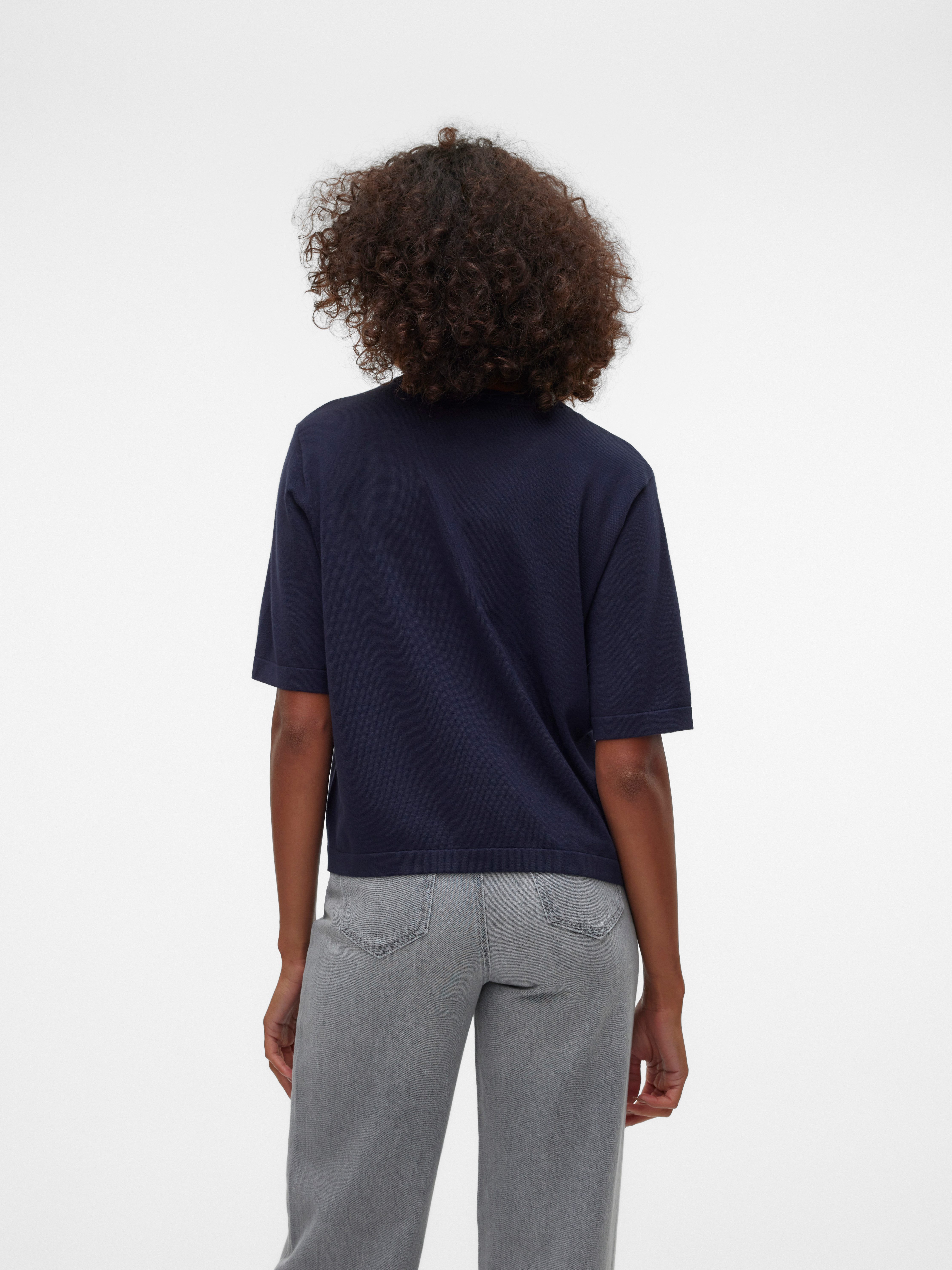 Vero Moda Trui met korte mouwen VMSILJE 2/4 O-NCK OVERSIZE PULL GA NOOS