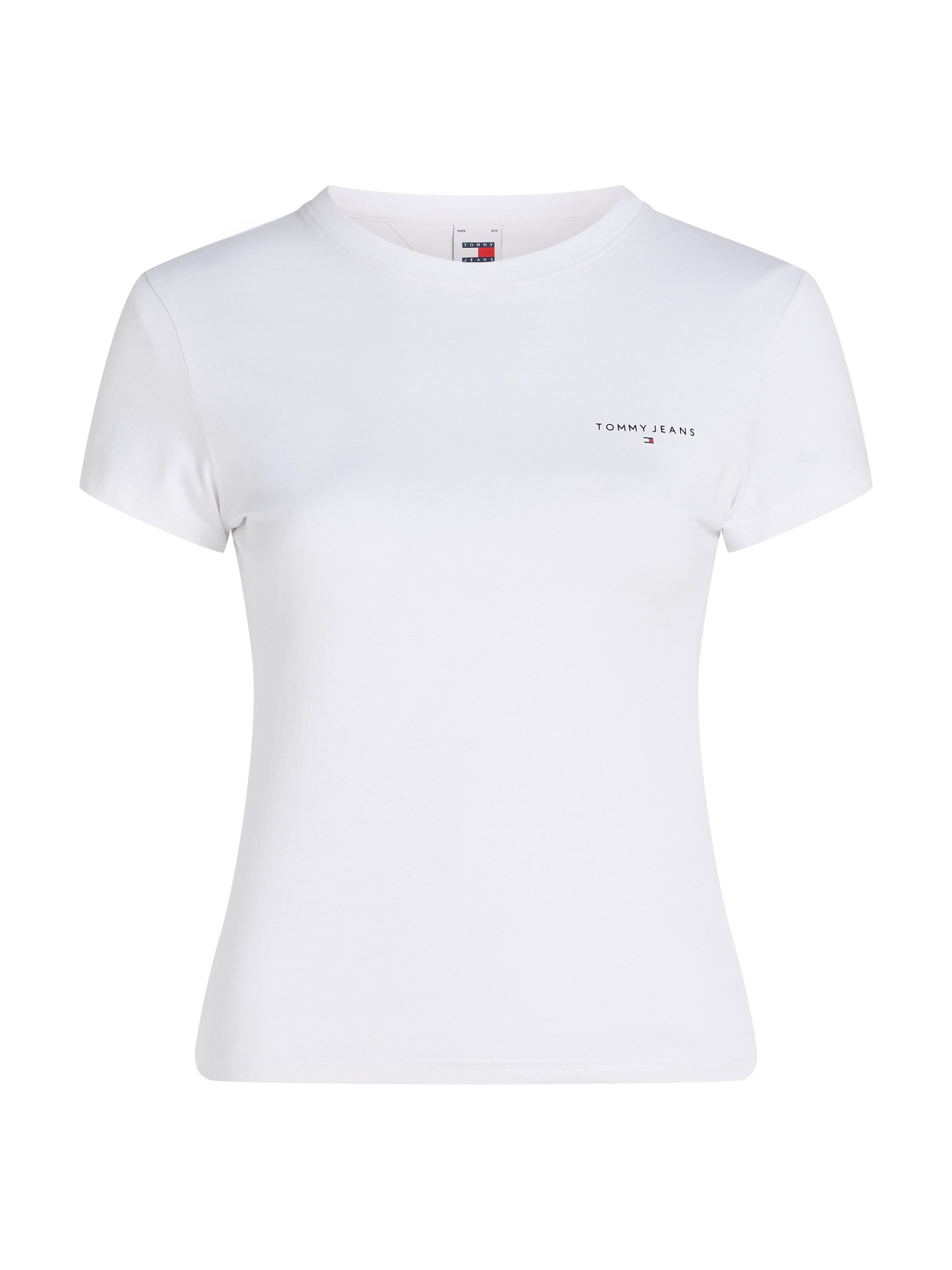 TOMMY JEANS T-shirt TJW SLIM LINEAR TEE met een logo-opschrift