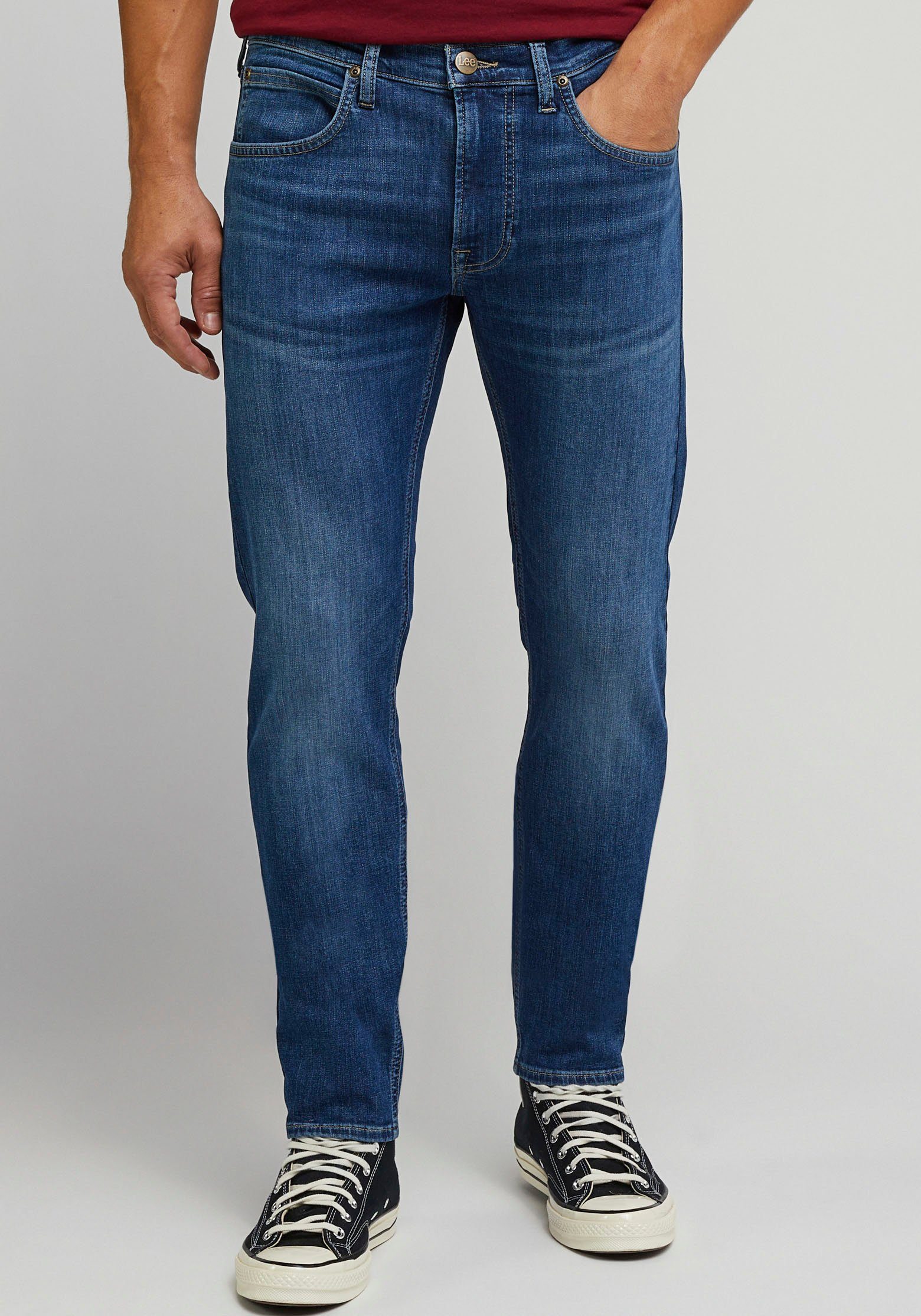 Lee Tapered jeans Luke heren tapered jeans maat 38 blauw