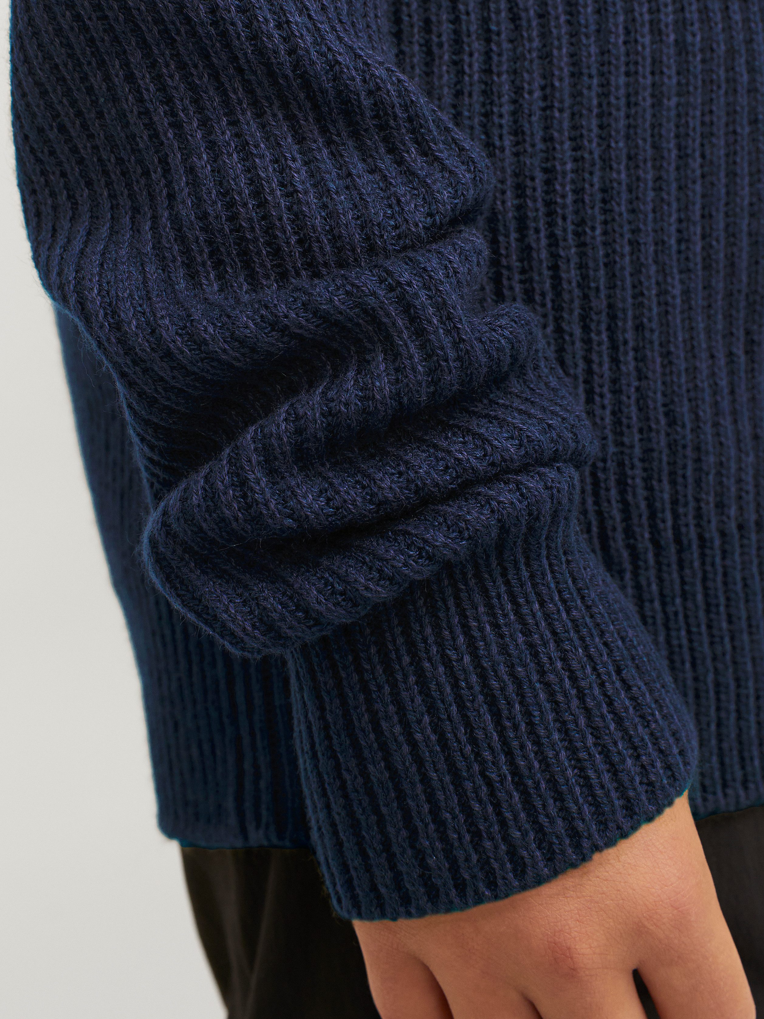 Jack & Jones Junior Gebreide trui JJPANNEL KNIT CREW NECK AW24 JNR