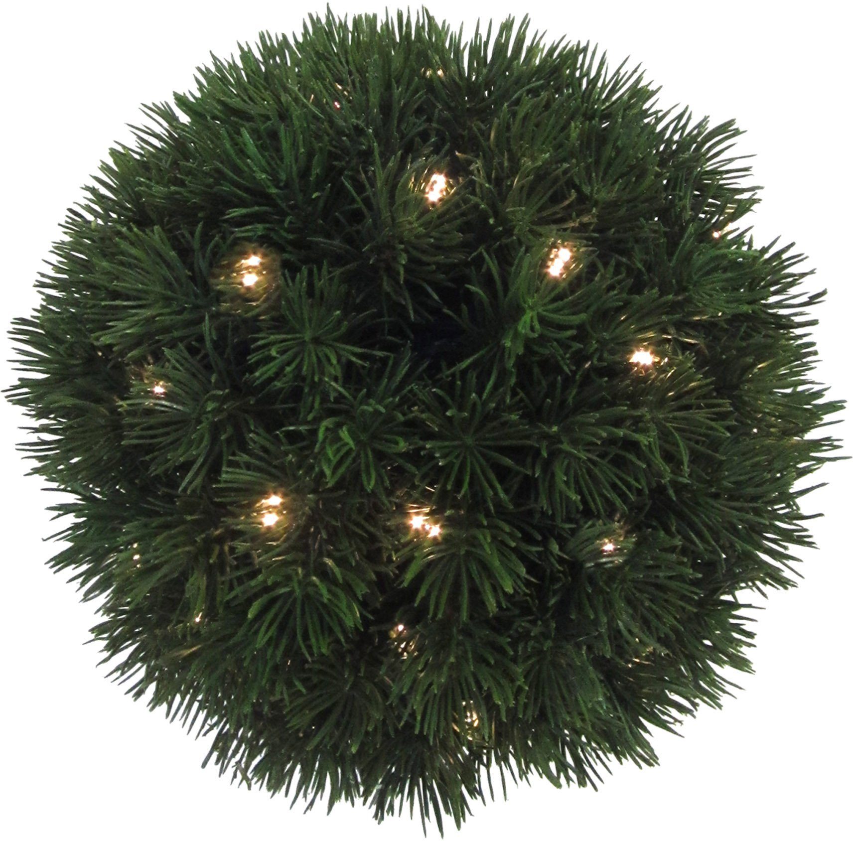 Creativ green Decoratieve bol Kerstversiering buiten met talrijke dennenpunten (1 stuk)