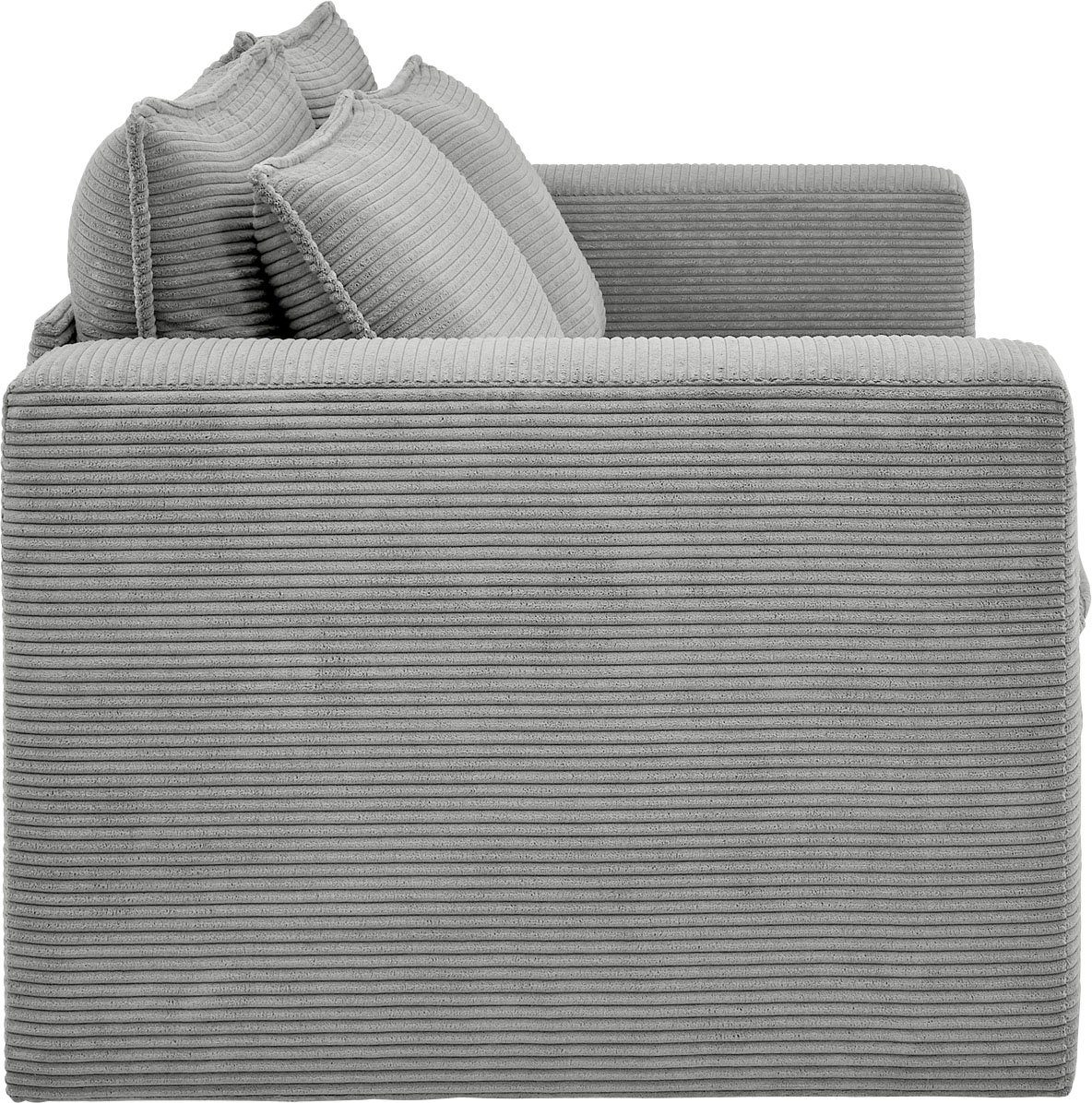 Places of Style Zithoek PIAGGE 2-zitsbank en hocker klein als set (2-delig)