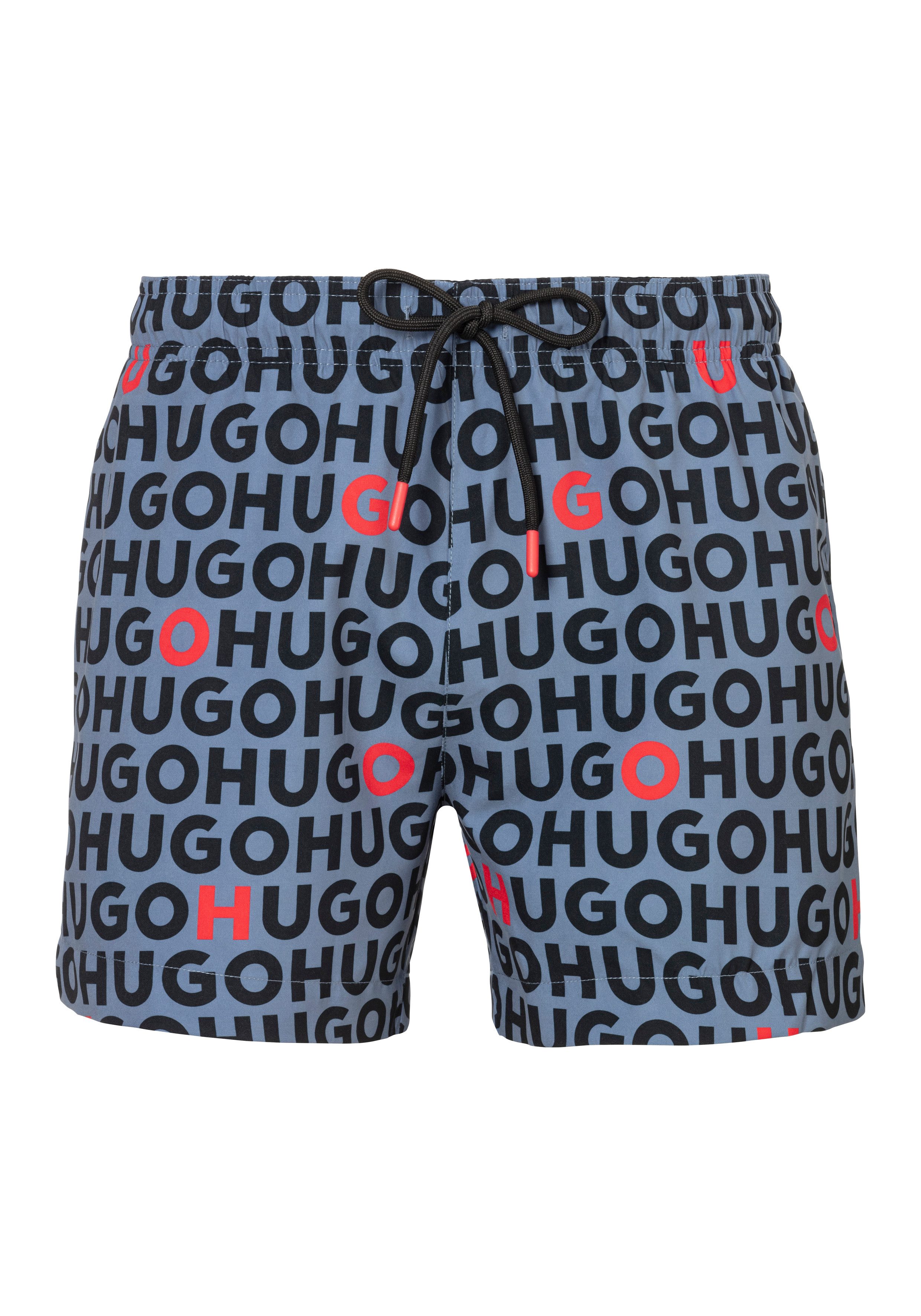 HUGO underwear Zwemshort Tortuga met print