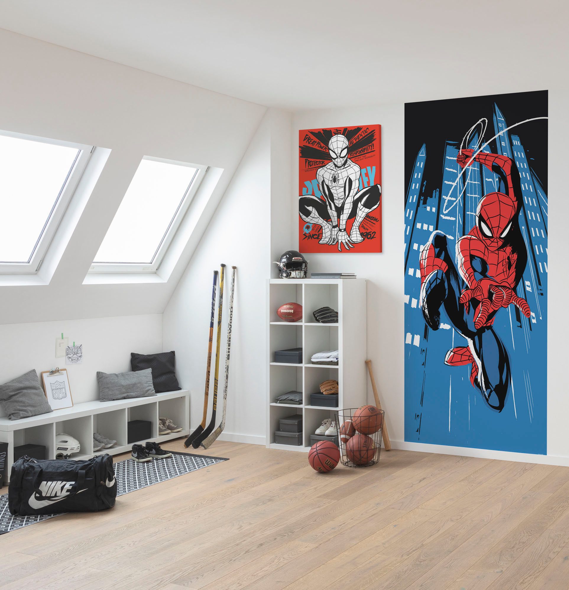 Komar Fotobehang Spider-man Blauw En Rood 1 X 2,50 M 612768