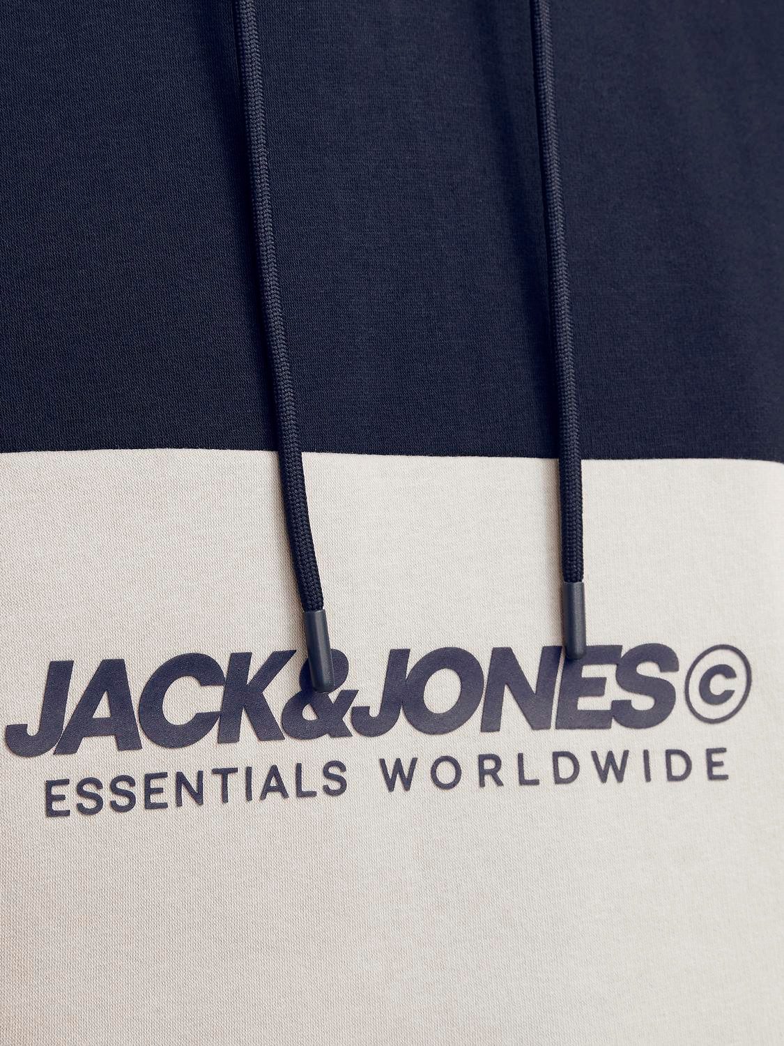 Jack & Jones Hoodie JJELEGACY BLOCKING SWEAT HOOD NOOS