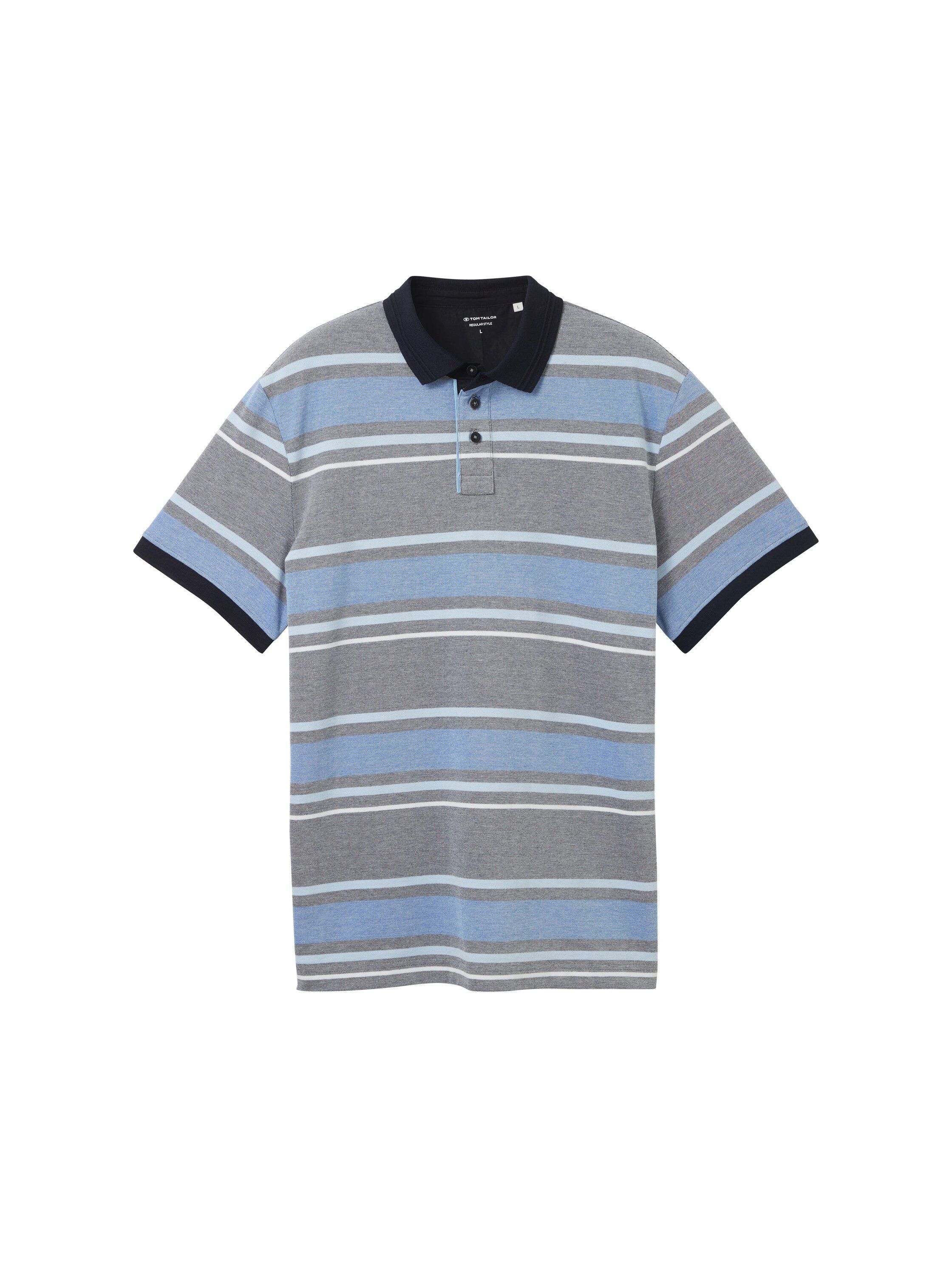 Tom Tailor Poloshirt in streep-look