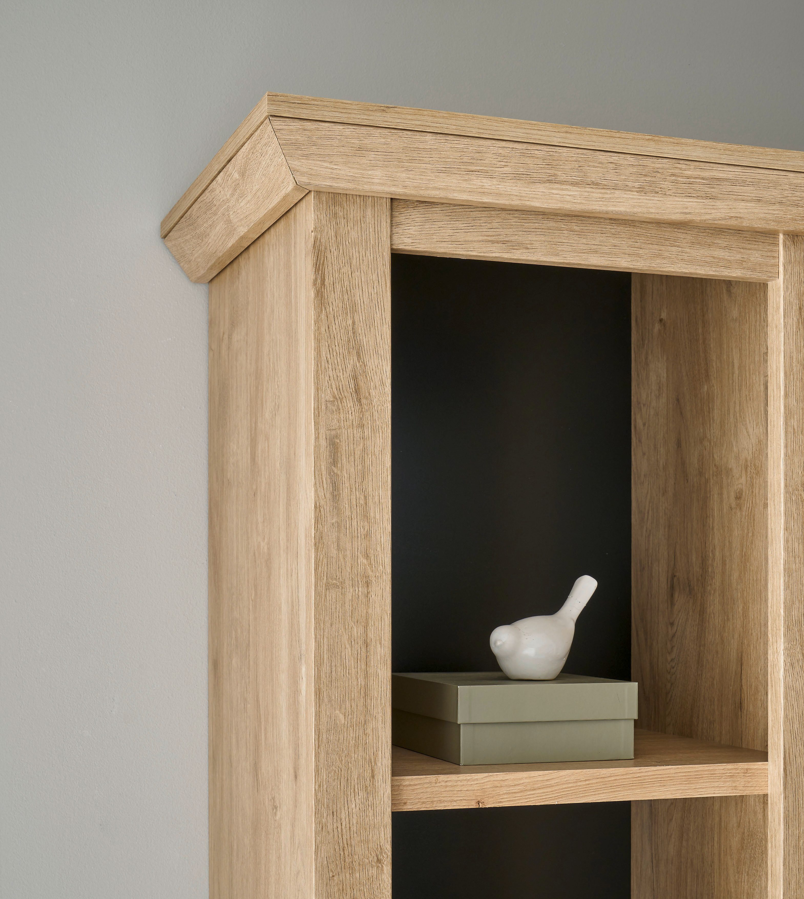 Home affaire Wandmeubel Cornwall, opbouwwand in landelijke stijl, woonkamer-set, eiken decor (set, 4-delig)