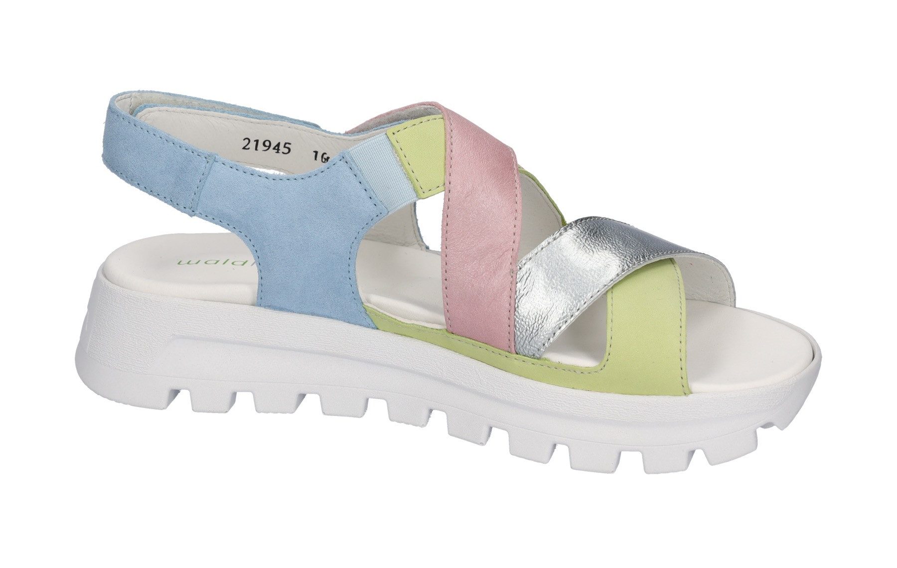 Waldläufer Plateausandalen H-NELE Zomerschoen, klittenbandschoen, sandaal in comfortbreedte H (= zeer wijd)