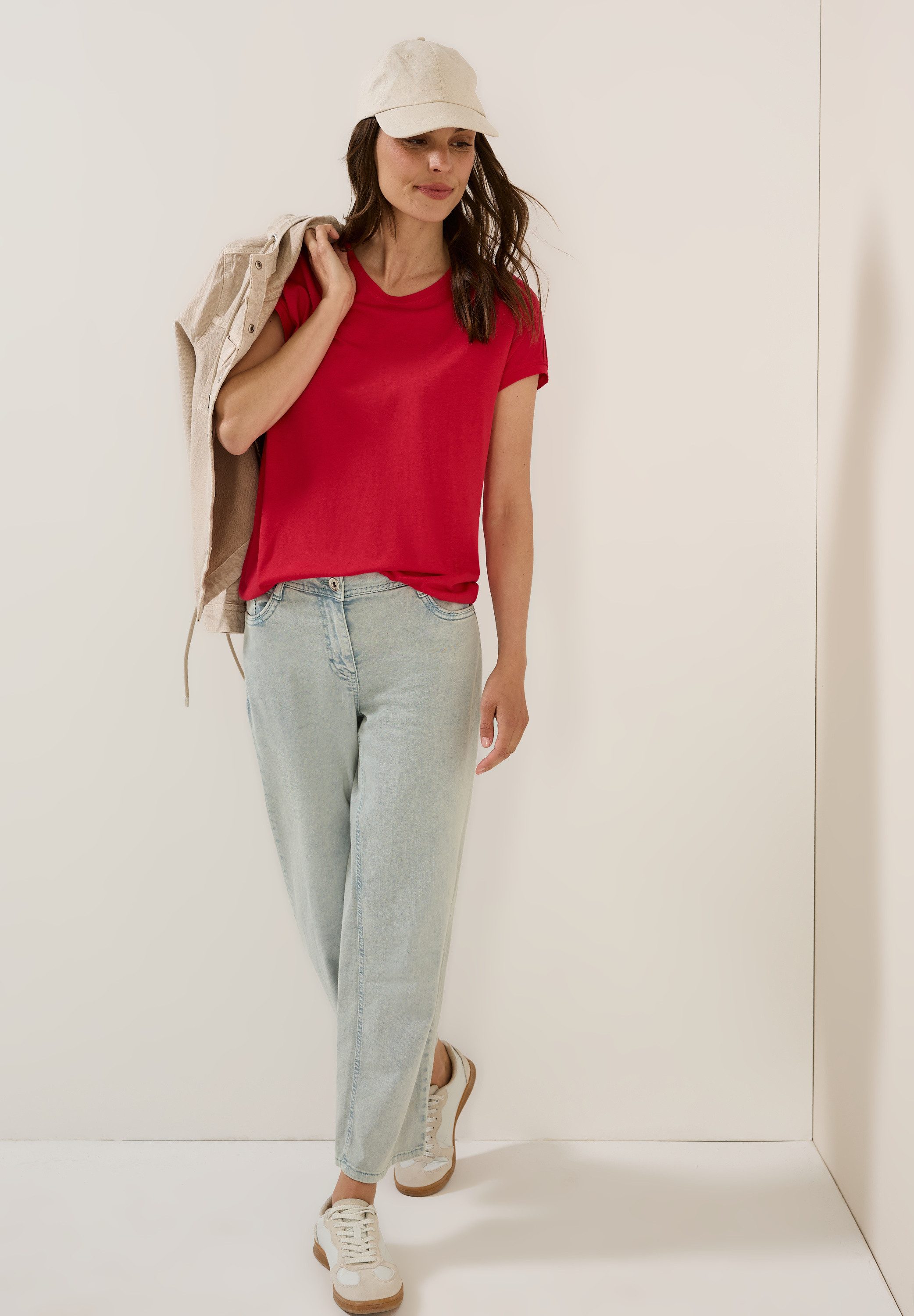Cecil T-shirt met elastische taille