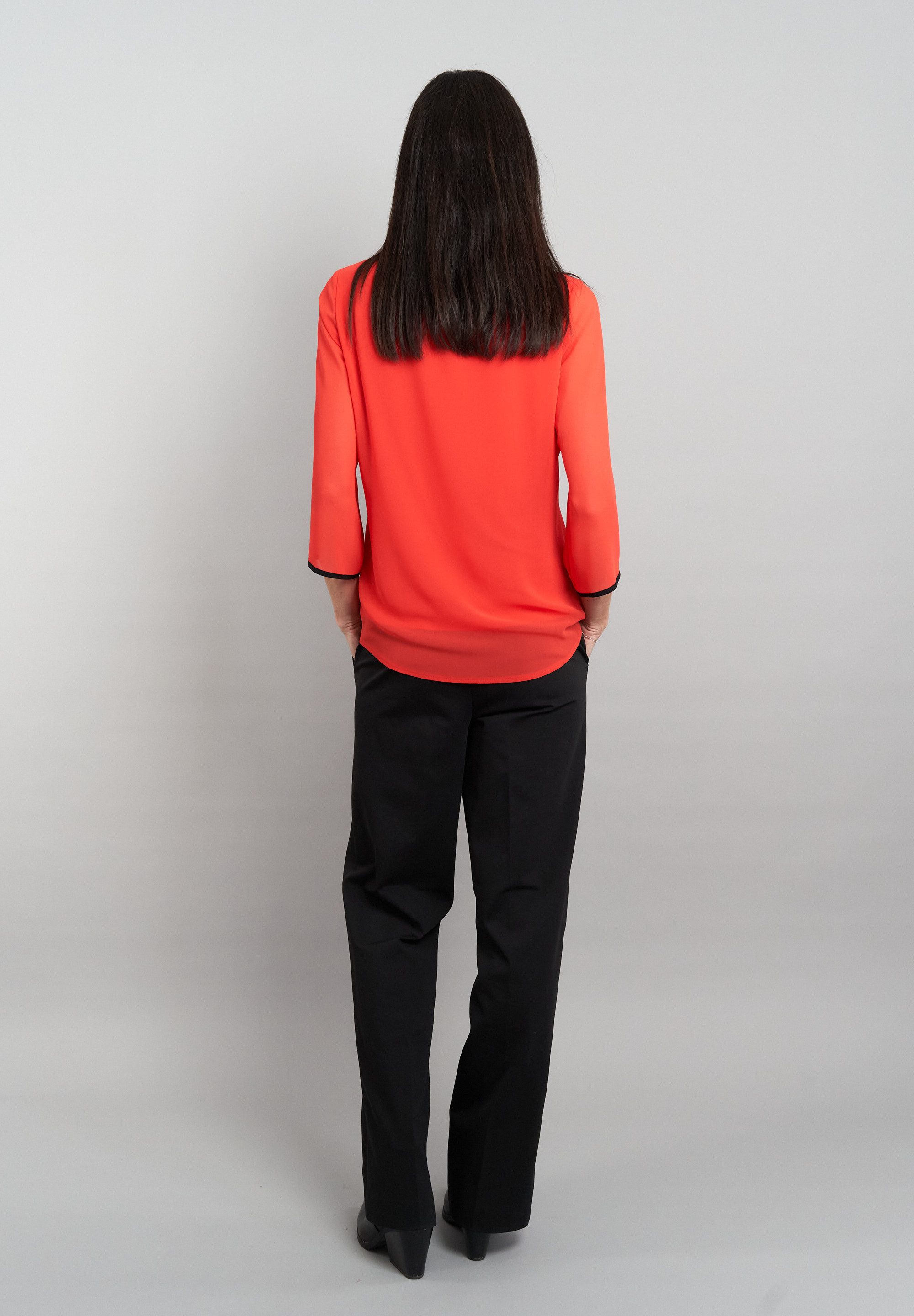 Seidel Moden Chiffon blouse Exclusief bij OTTO 3/4 -mouw met transparante mouwen en made in germany