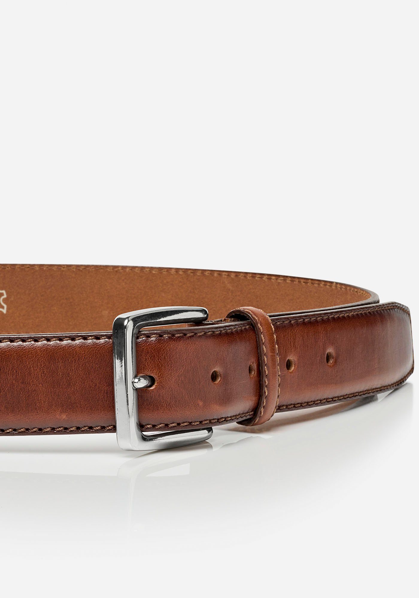 MONTI Leren riem Barcelona 3,5 cm breed, klassiek-business, inkortbaar