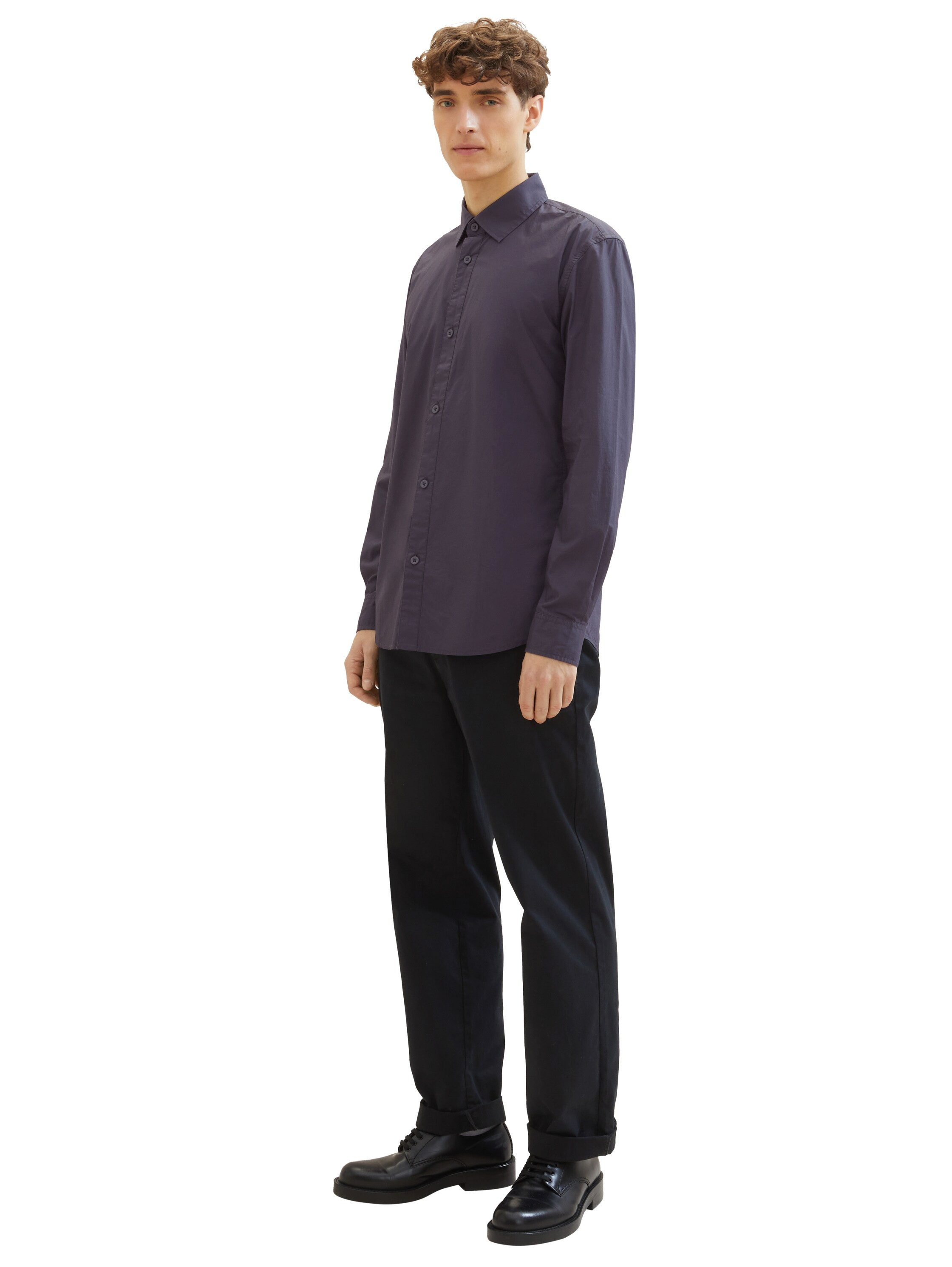 Tom Tailor Denim Overhemd met lange mouwen met knoopsluiting