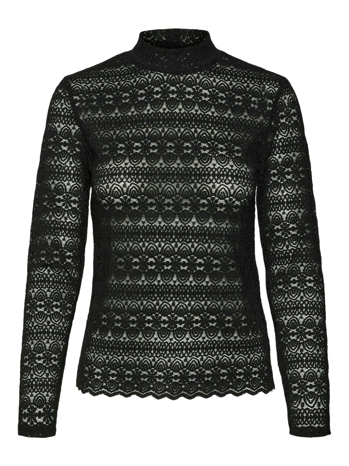 Vero Moda Shirt met lange mouwen VMZOE LS LACE HIGH NECK TOP JRS NOOS