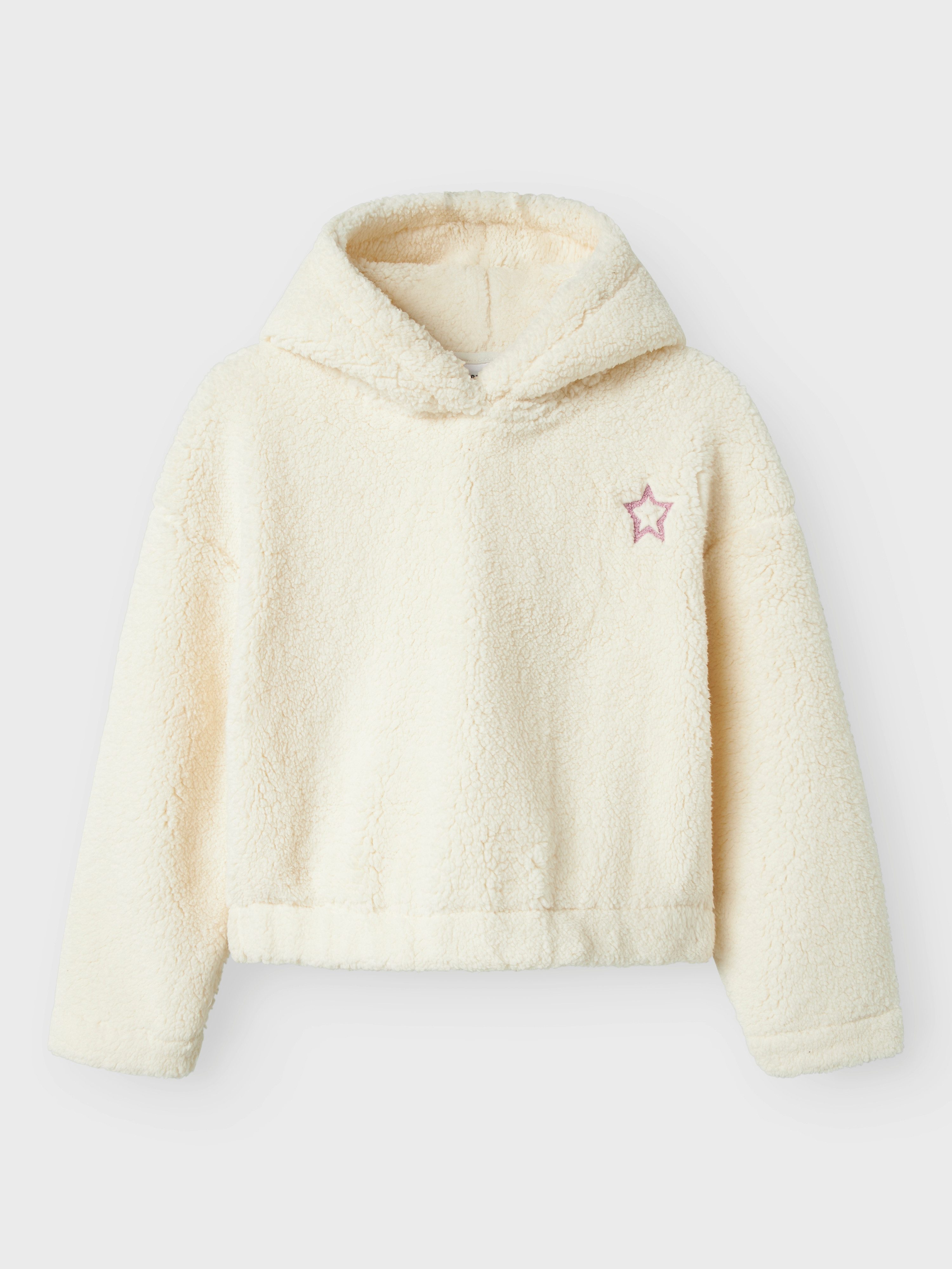Name It Fleecetrui NKFODETTE LS TEDDY PULLOVER WH PS