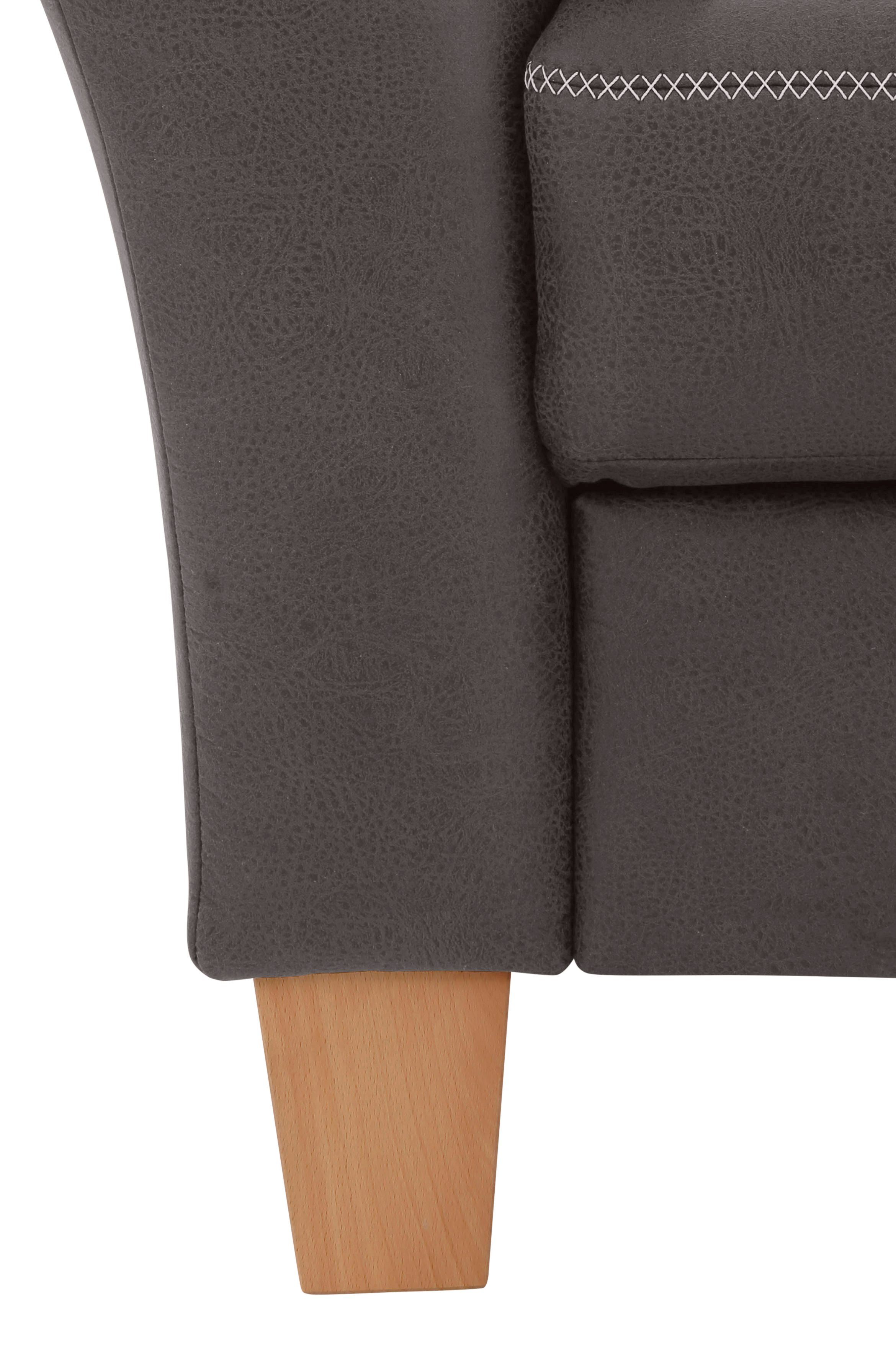 Home affaire Hoekbank Soleo L-model comfortabel door trapezehoek met relaxfunctie, ook met slaapfunctie