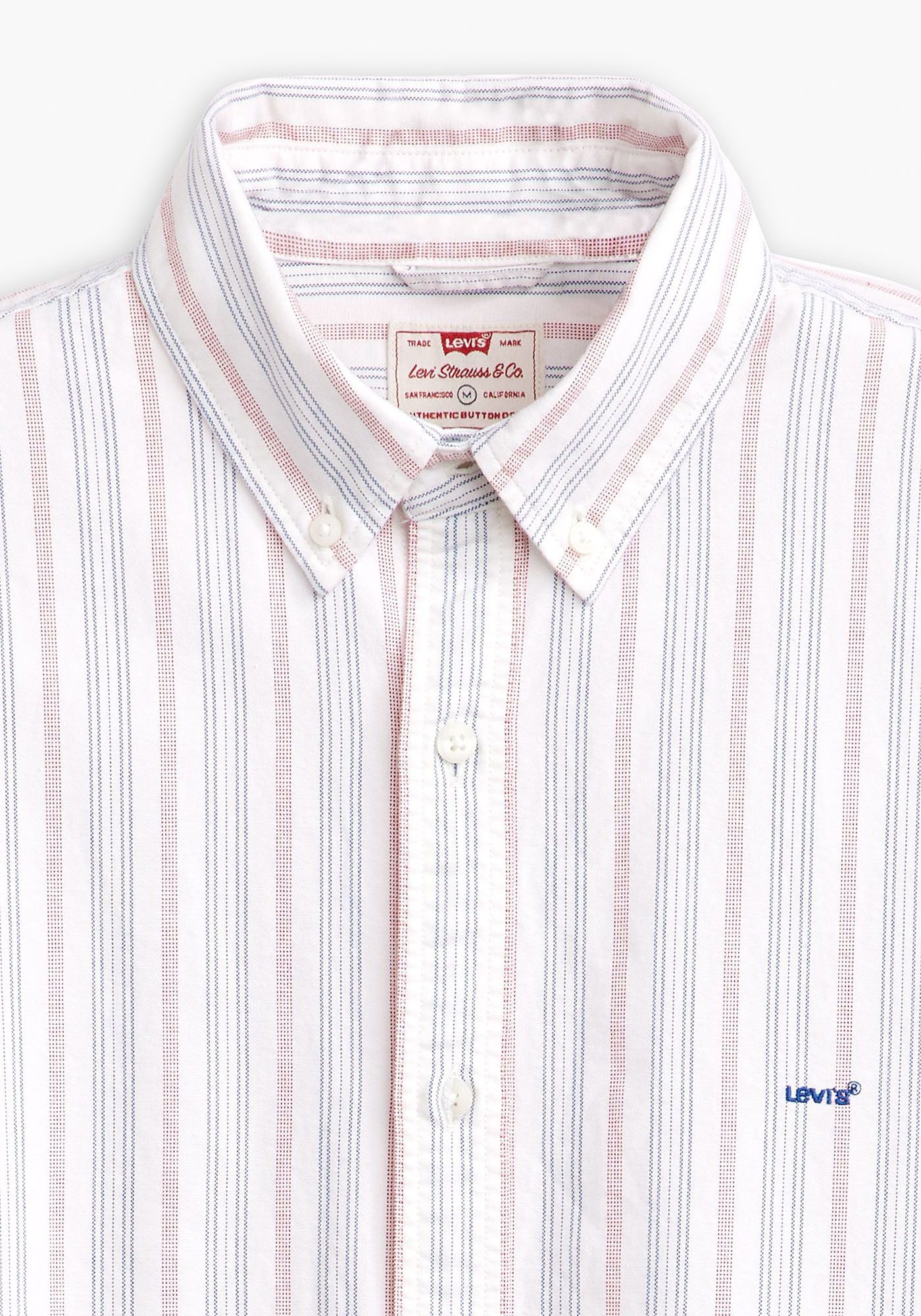 Levi's® Overhemd met korte mouwen SS AUTHENTIC BUTTON DOWN in streepdessin van katoen