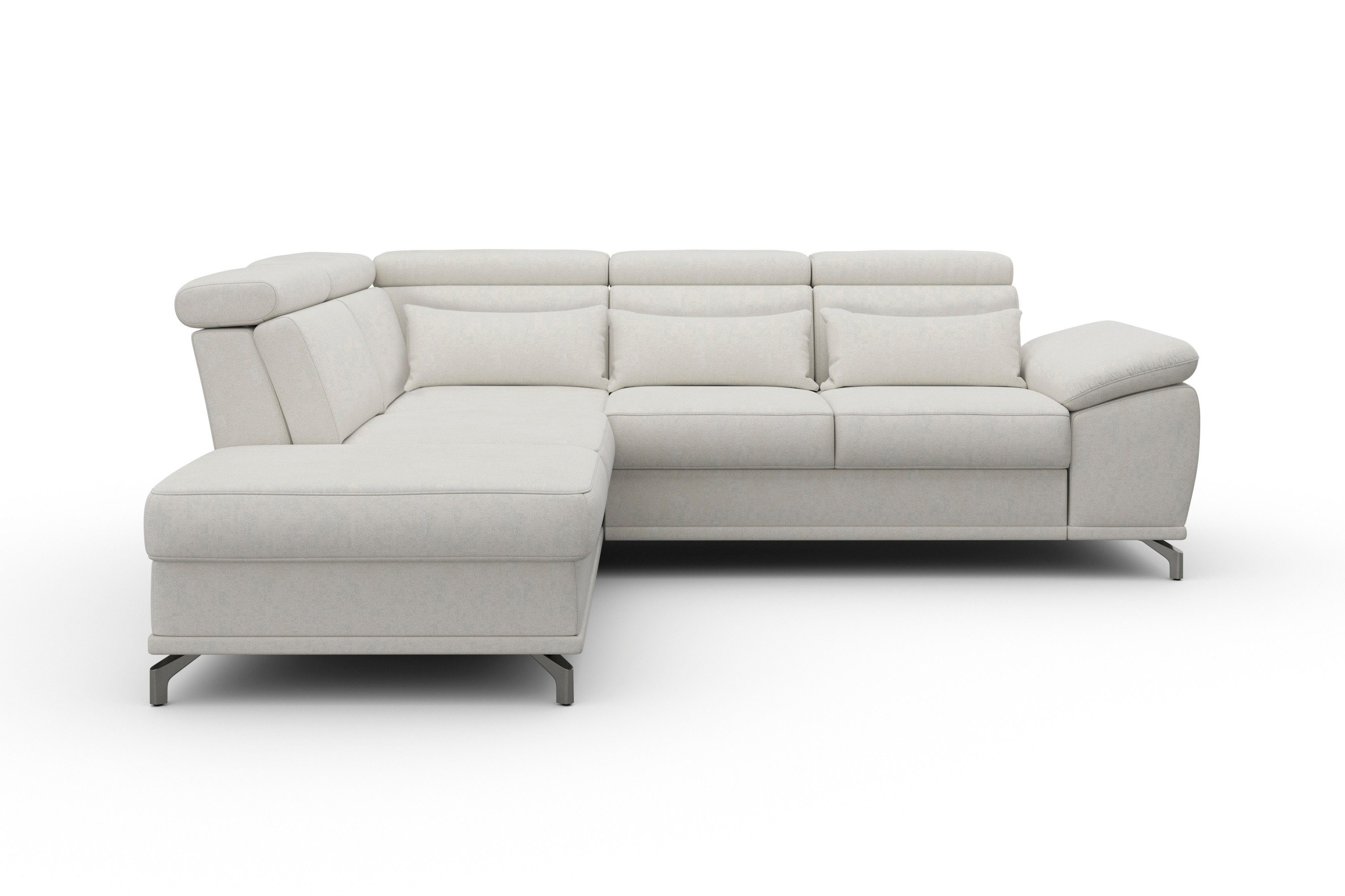 sit&more Hoekbank Cabrio L-vorm, met zitdiepteverstelling, arm- en hoofdsteunverstelling