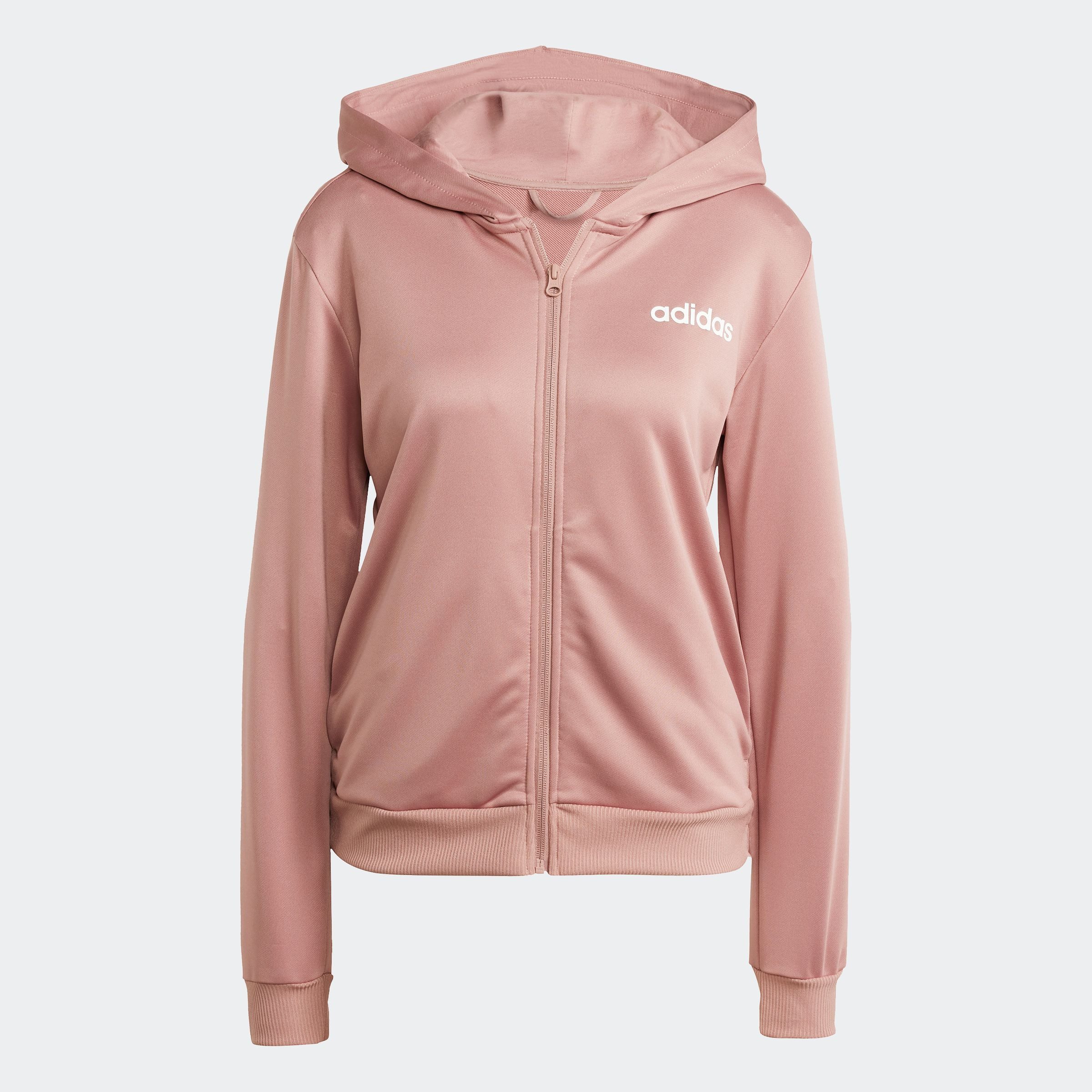 adidas Sportswear Trainingspak W LINEAR TS Trainingsjack met capuchon, trainingspak (2-delig)