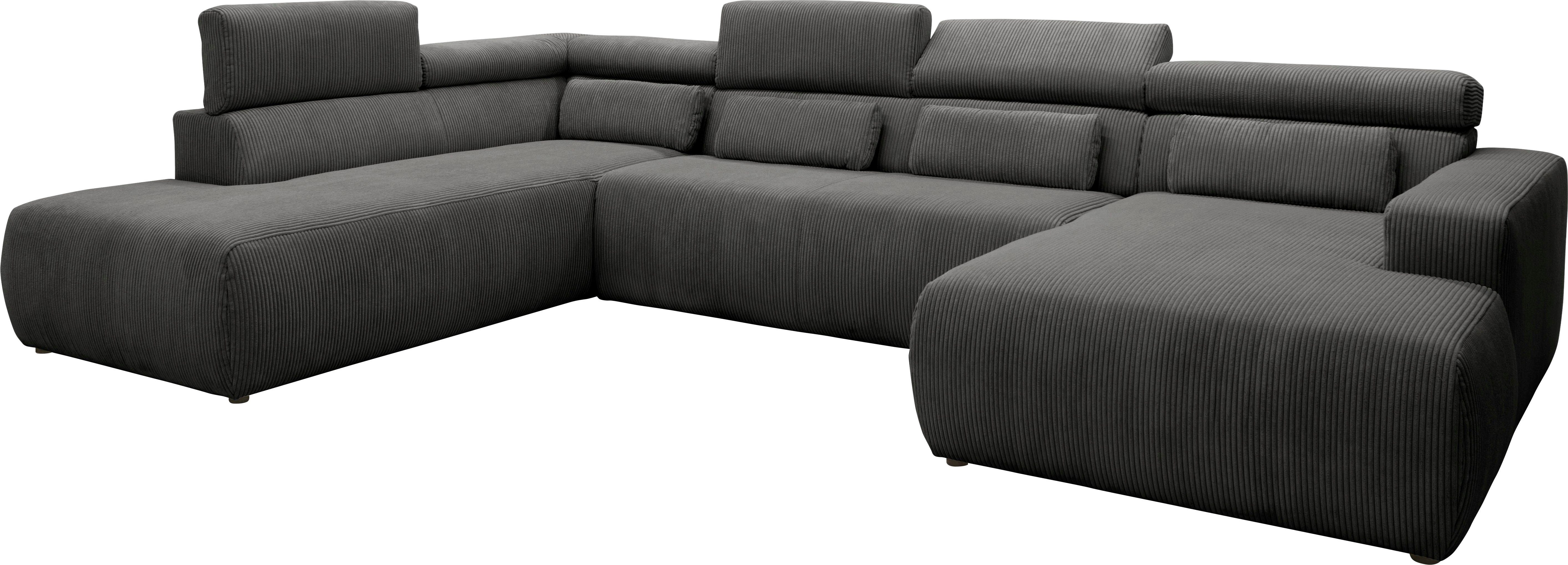 DOMO collection Zithoek Brandon Sitzbelastung 140 kg, mit Nierenkissen, U-Form met hoofdsteunverstelling, optionele zitdiepteverstelling, u-vorm