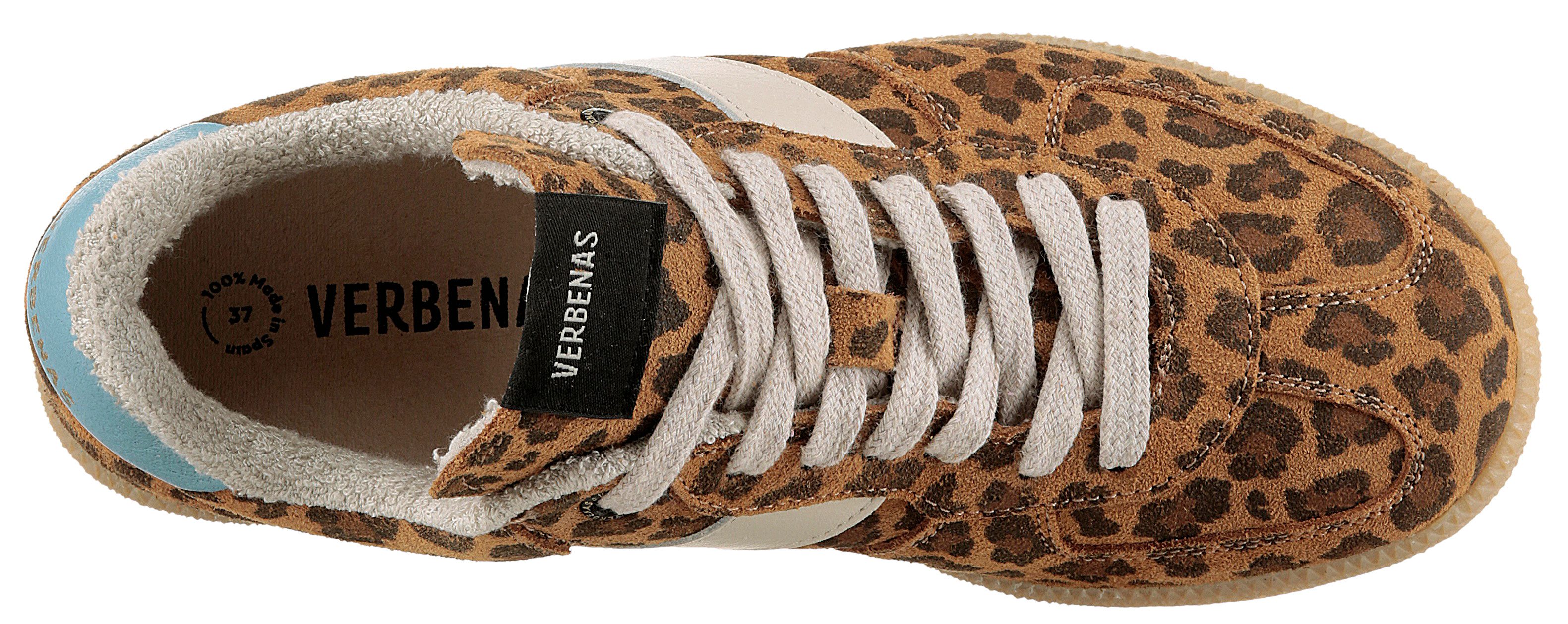 VERBENAS Sneakers Sora Leo Summer , trendsneaker, vrijetijdsschoen, halfschoen met modieuze dierenprint