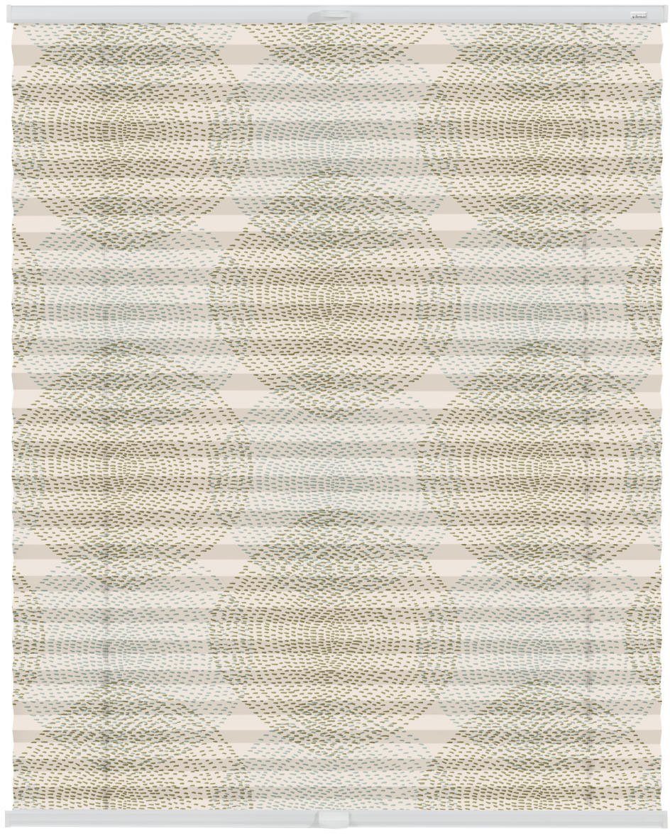 LICHTBLICK Plissé Klemmfix, zonder boren, ondoorzichtig, Stripy boho Drop India (1 stuk)