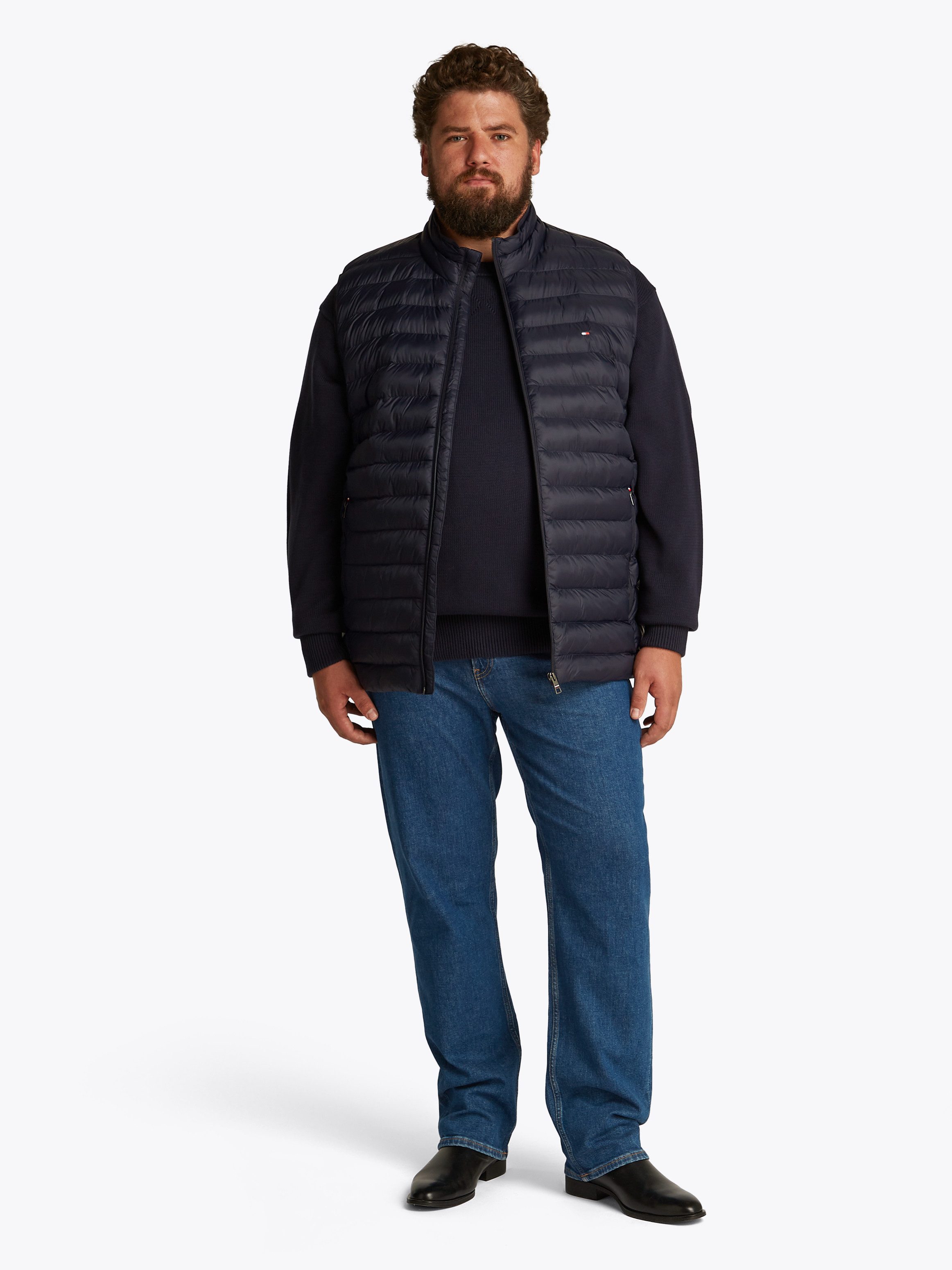 Tommy Hilfiger Bodywarmer BT-PACKABLE RECYCLED VEST-B in grote maten logoborduring