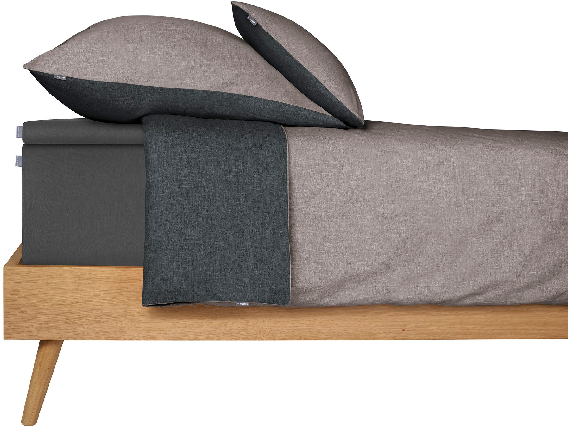 Schiesser Hoeslaken Flexi voor topmatras van 95% katoen en 5% elastaan in topkwaliteit (1 stuk)