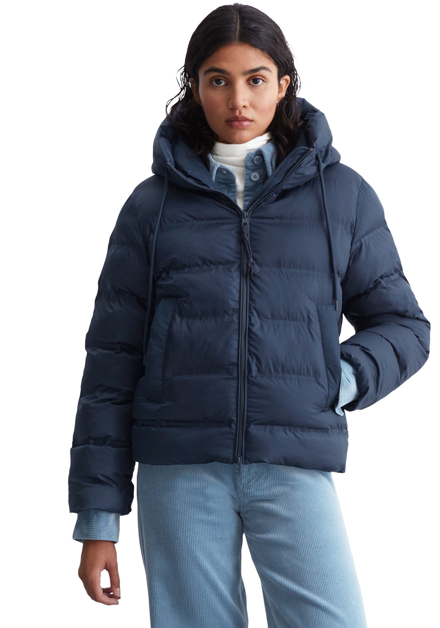 Marc O'Polo DENIM Gewatteerde jas dames donsjassen maat L blauw