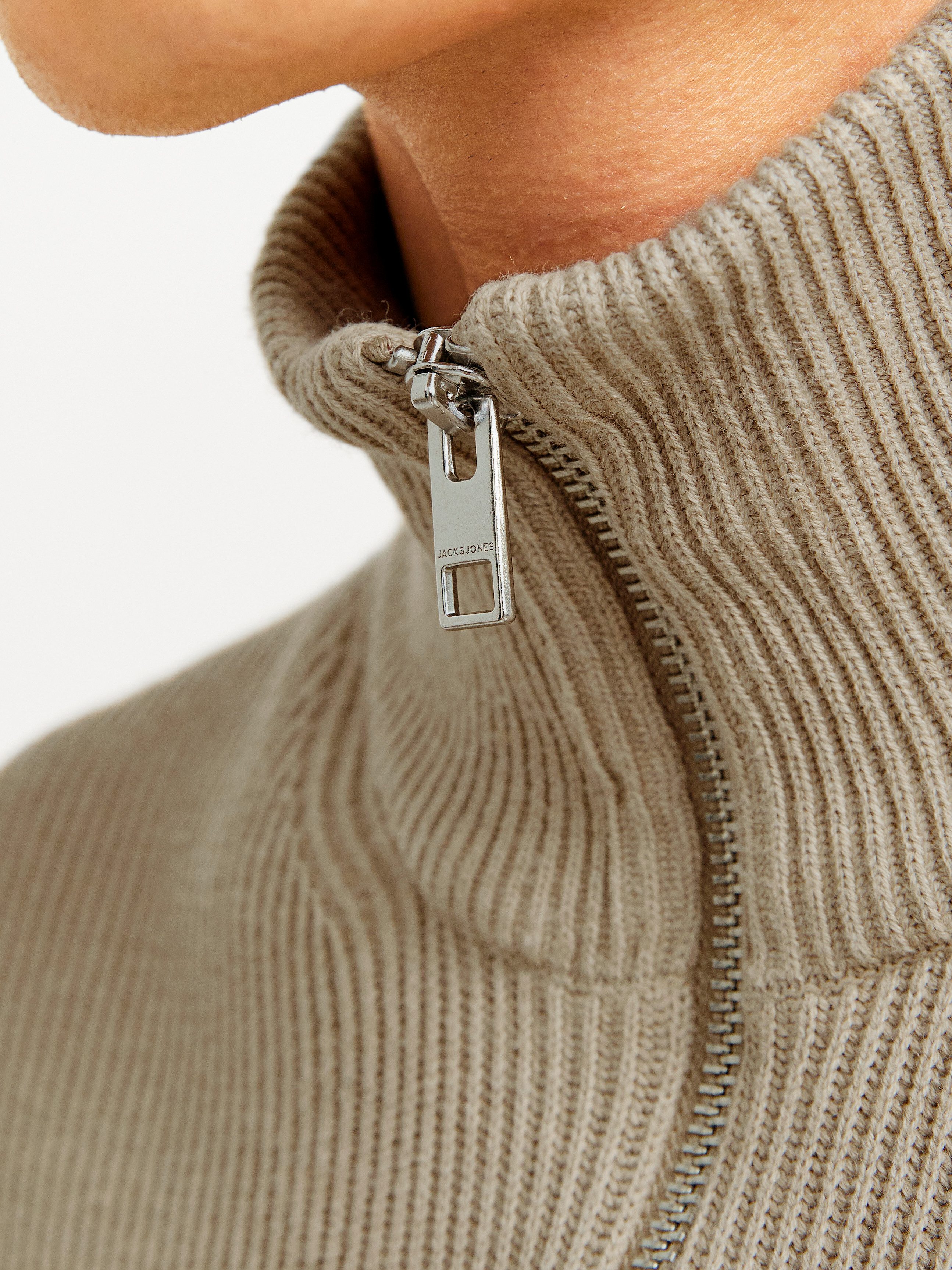 Jack & Jones Schipperstrui JJEPERFECT KNIT HALF ZIP SN