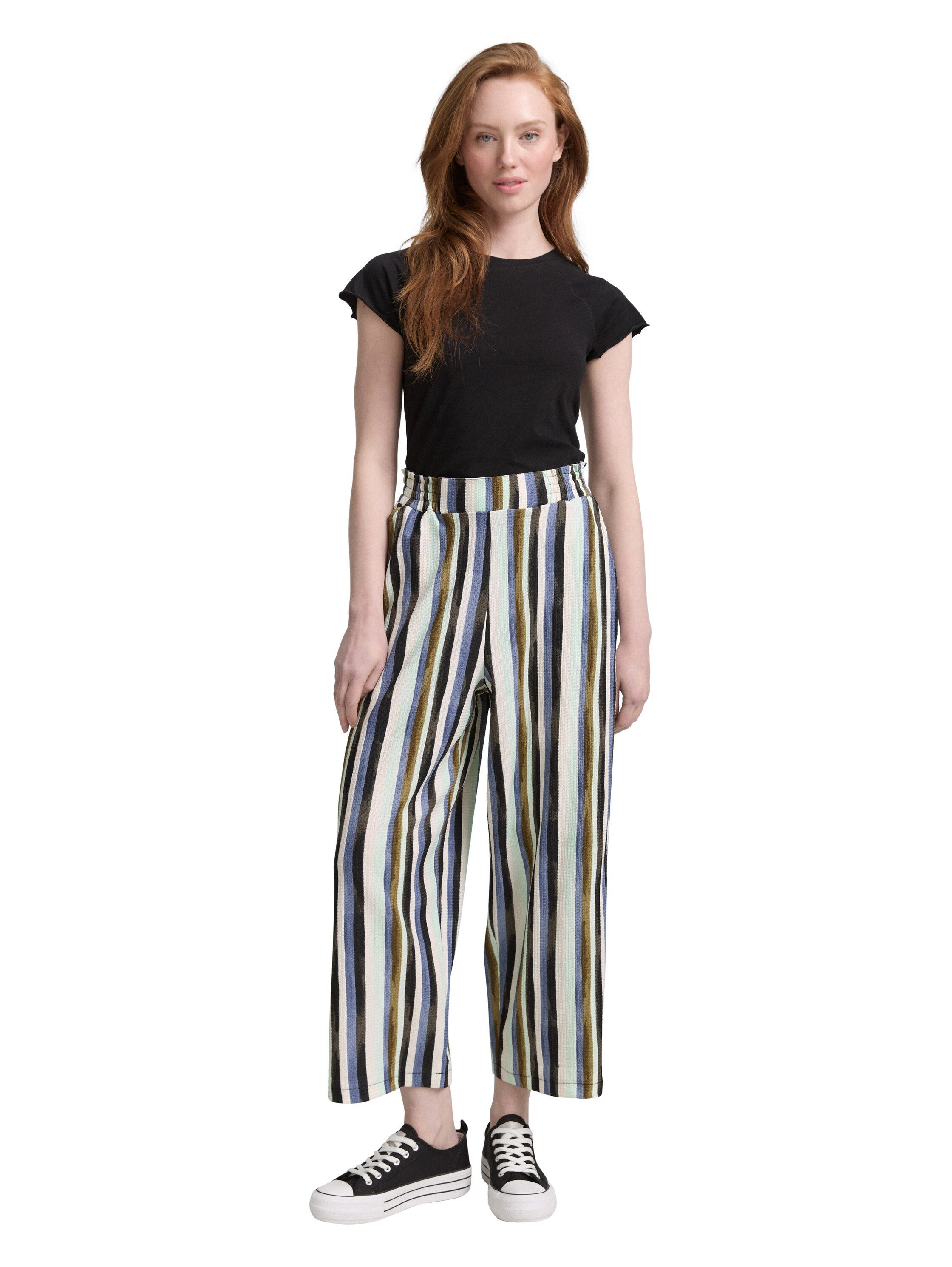 Tom Tailor Denim Stoffen broek met elastische taille