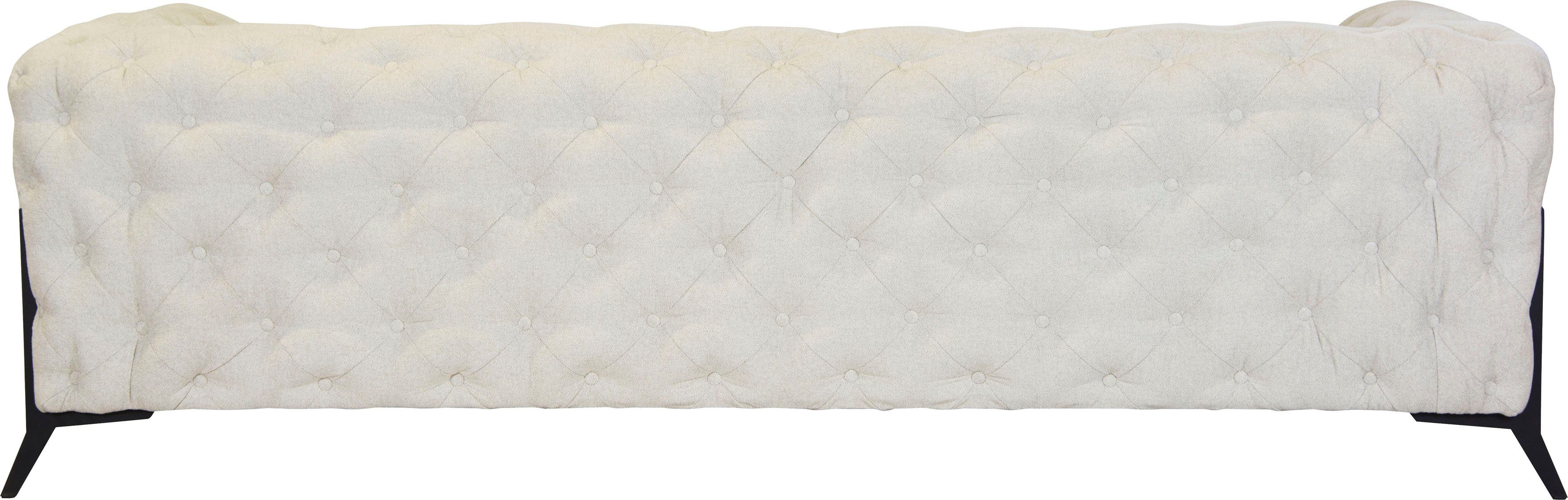 Leonique Chesterfield-bank Amaury luxueuze capitonnage, moderne chesterfield look, kleur van de poten ter keuze