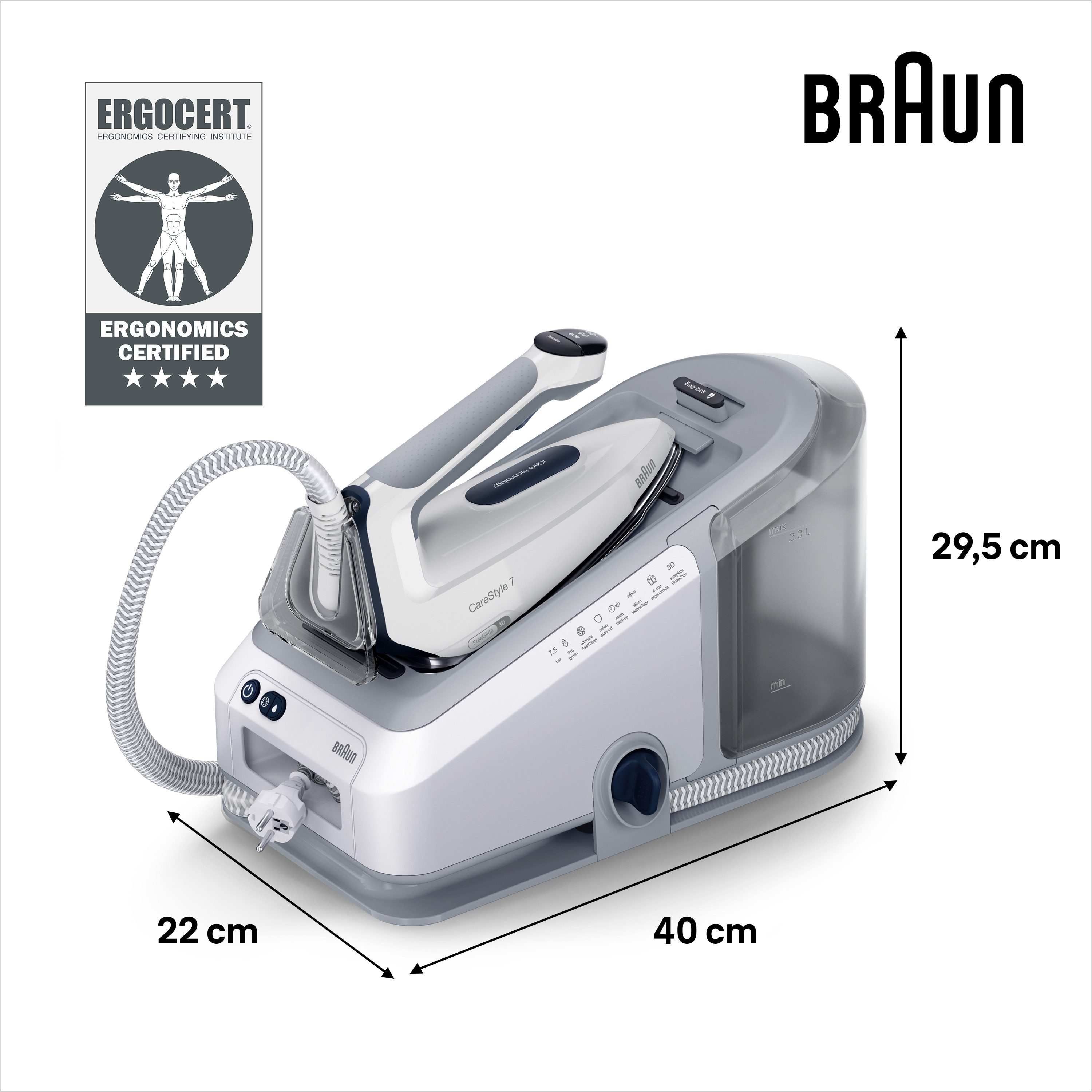Braun Stoomstrijkstation CareStyle 7 IS7262GY