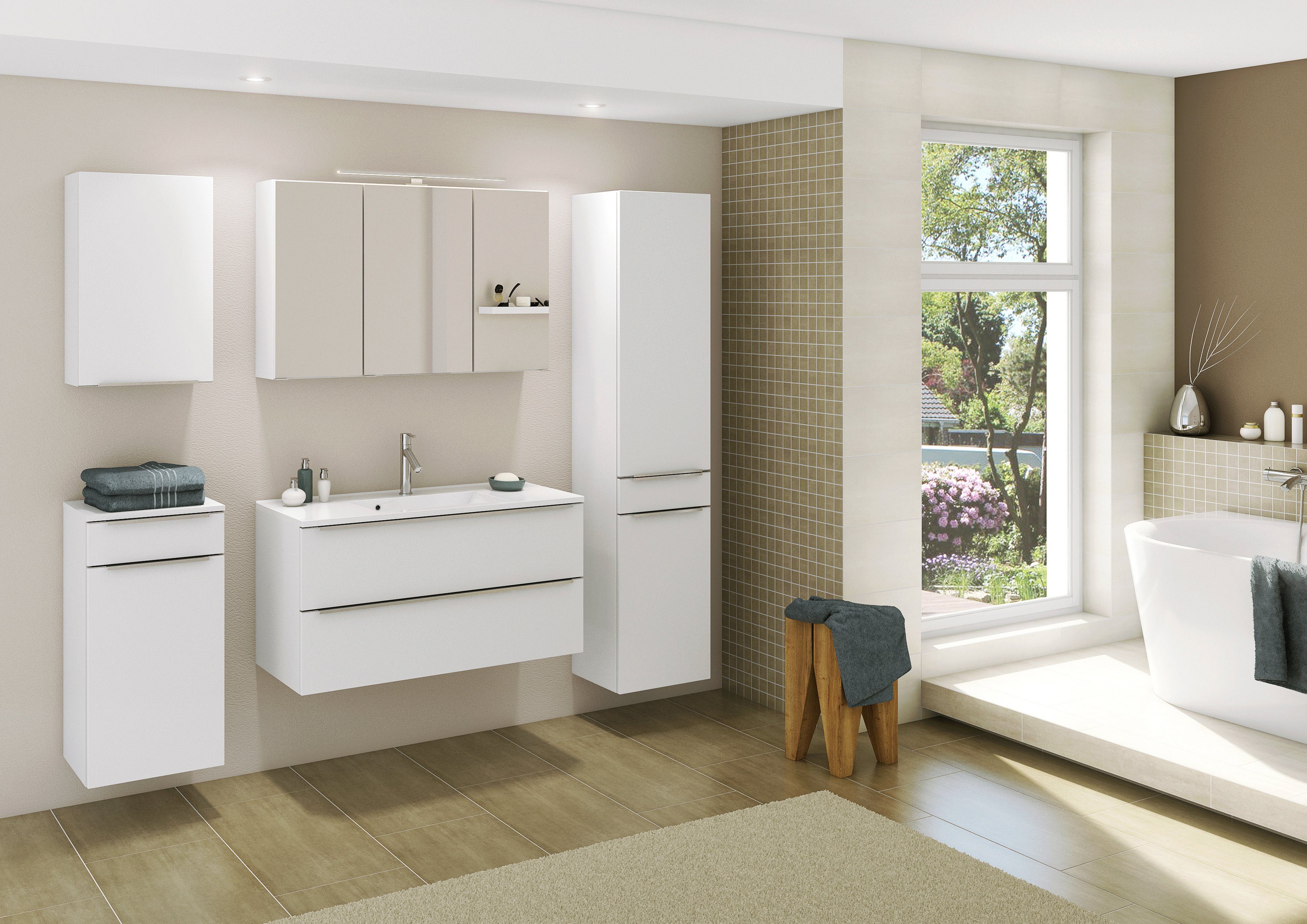 welltime Hangend kastje Matera Breedte 40 cm, met hoogwaardige matte MDF-fronten