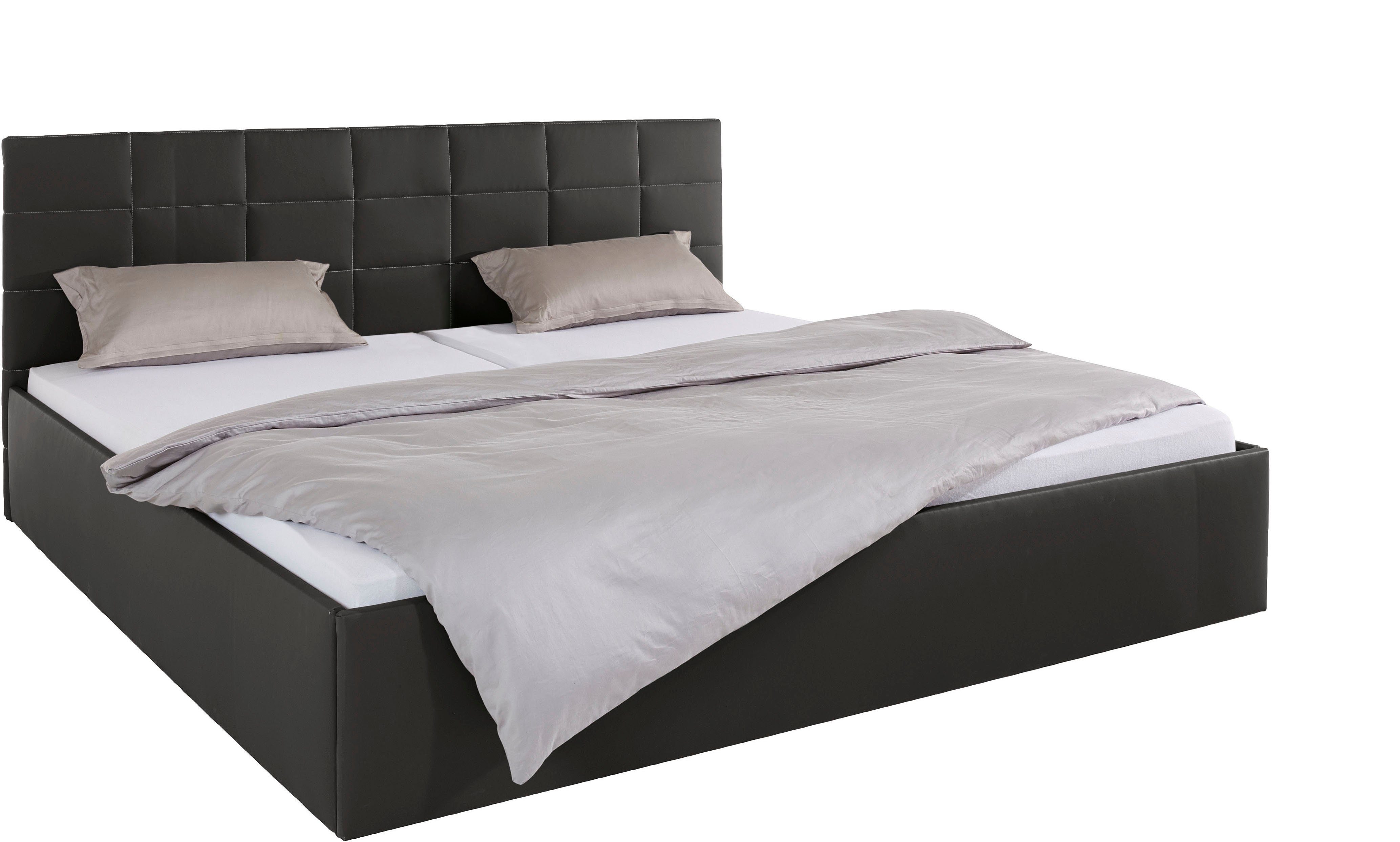 Westfalia Polsterbetten Gestoffeerd bed met bedkist bij uitvoering met matras, in 2 hoogten