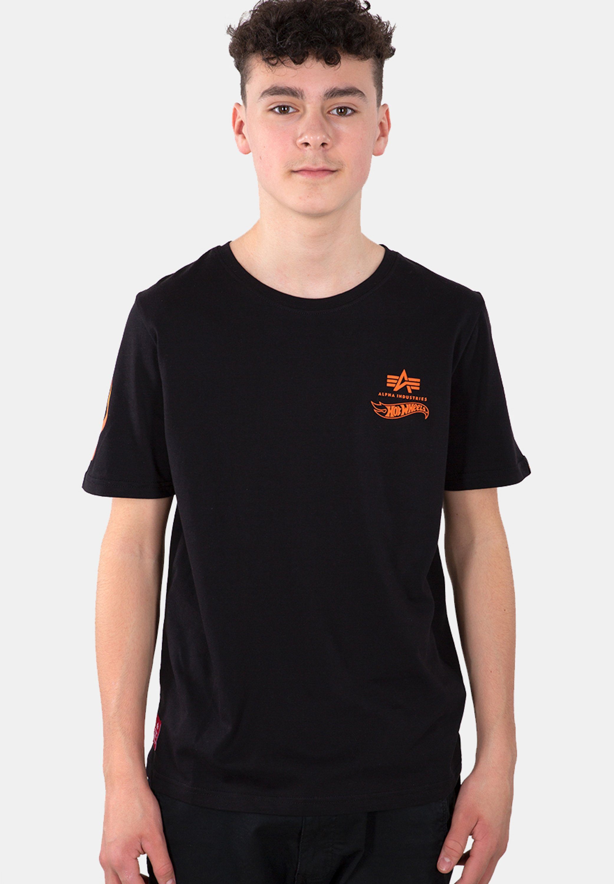 Alpha Industries T-shirt Alpha Industries Kids - T-Shirts Flame T-Shirt Kids/Teens kinderen t-shirts maat 14 zwart
