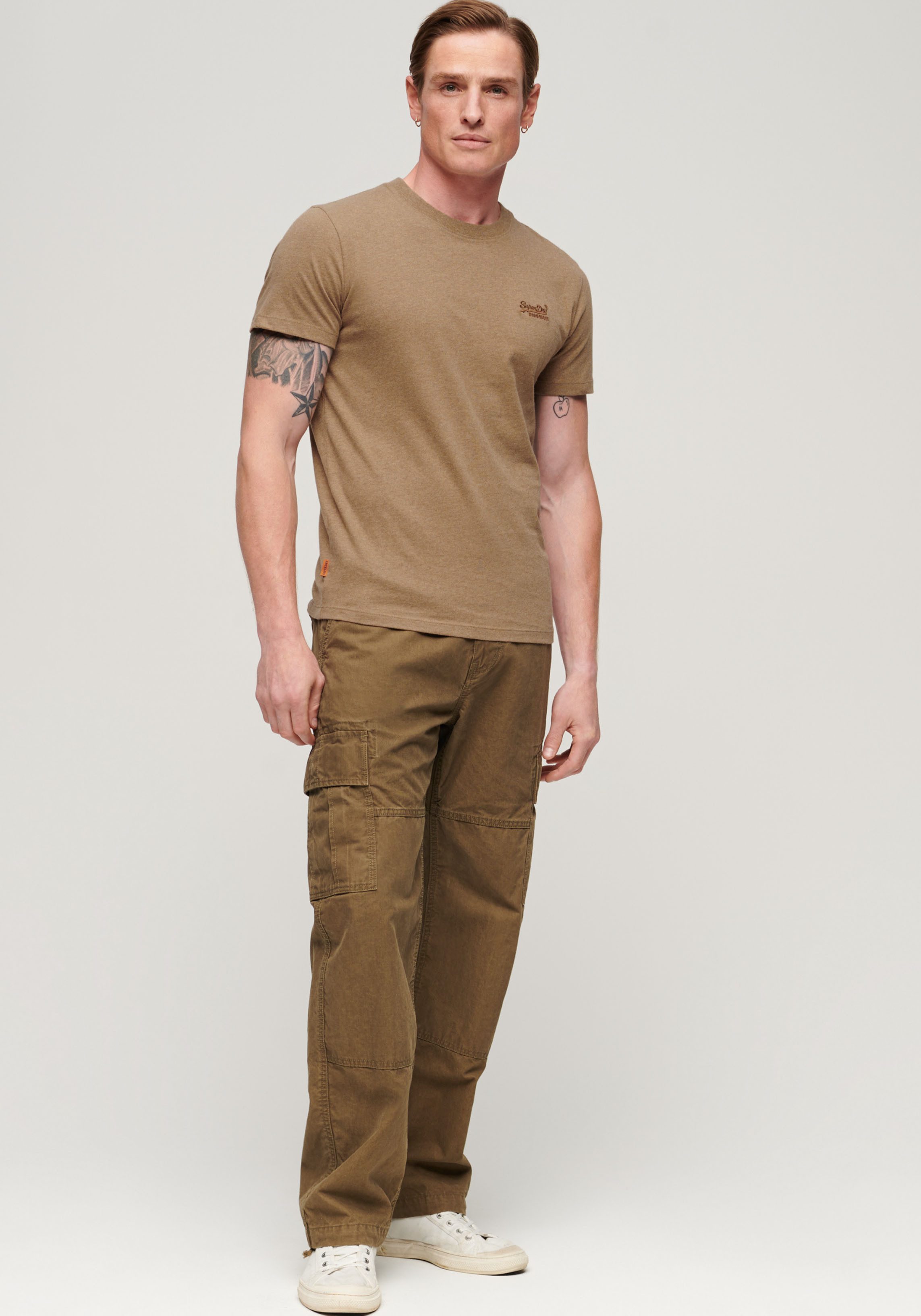 Superdry Shirt met ronde hals ESSENTIAL LOGO EMB TEE