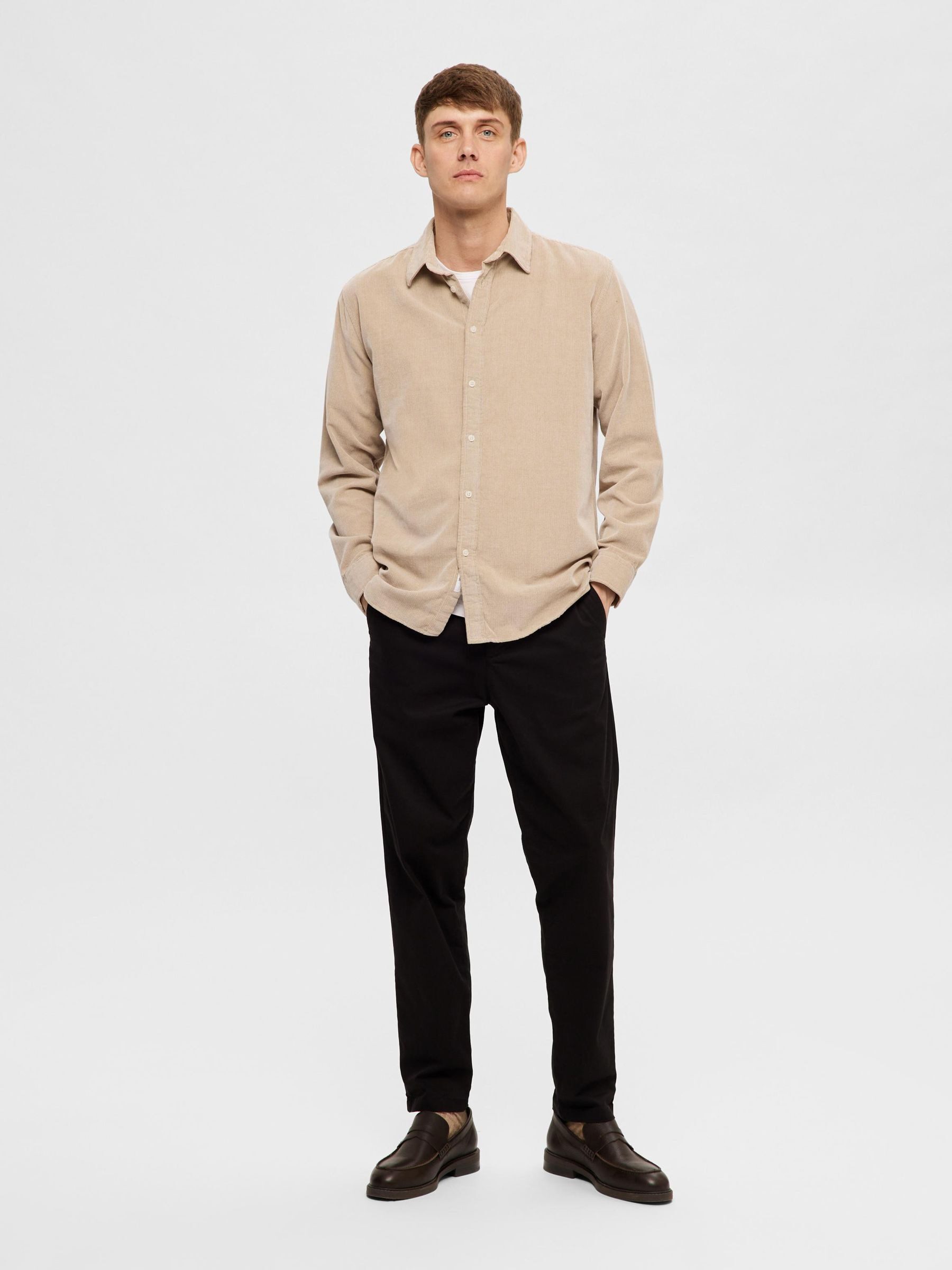 SELECTED HOMME Overhemd met lange mouwen SLHREGOWEN-CORD SHIRT LS NOOS