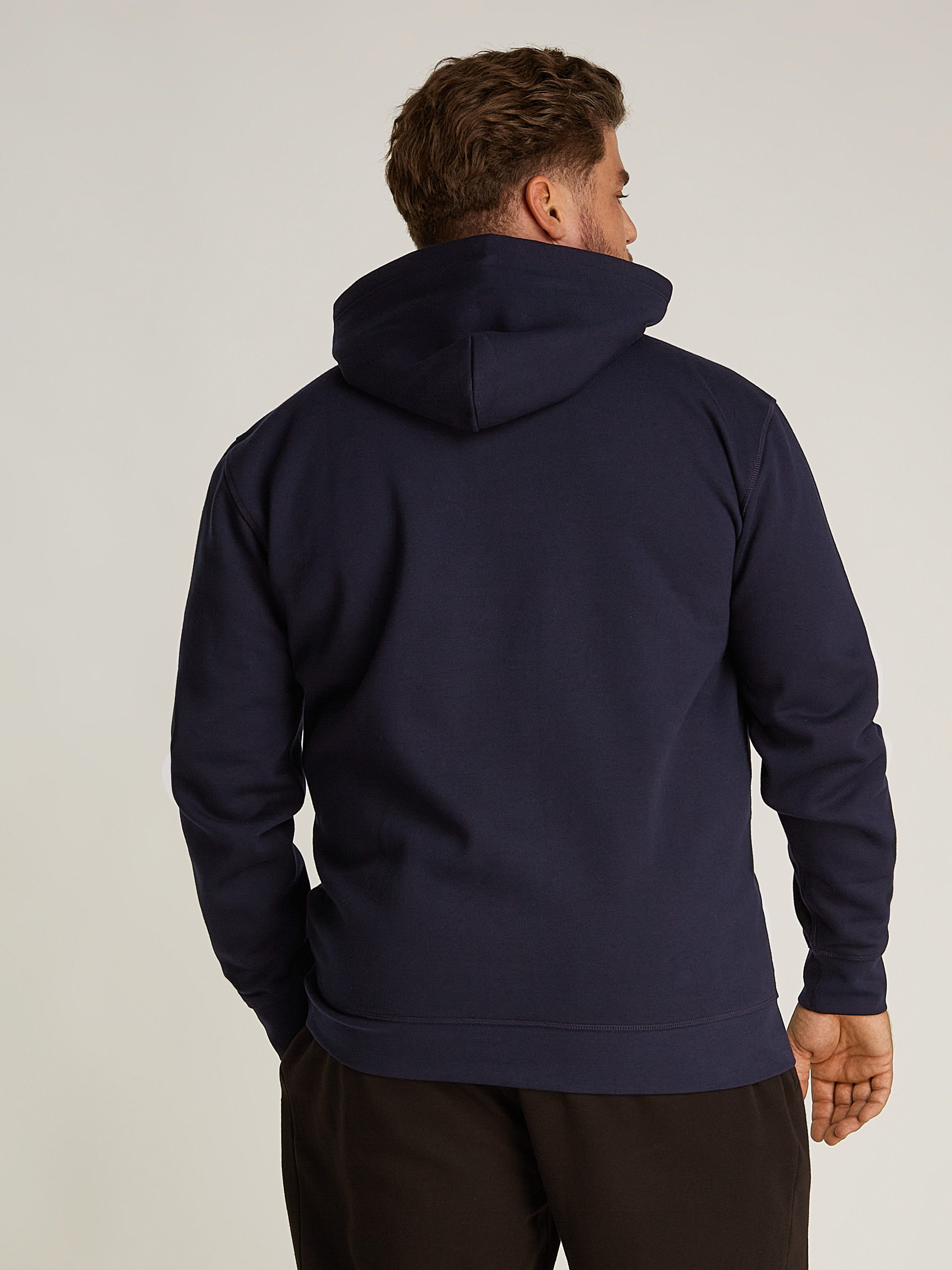 Tommy Hilfiger Hoodie BT-BIG HILFIGER HOODY-B in grote maten, met logo-borduursel op de mouw