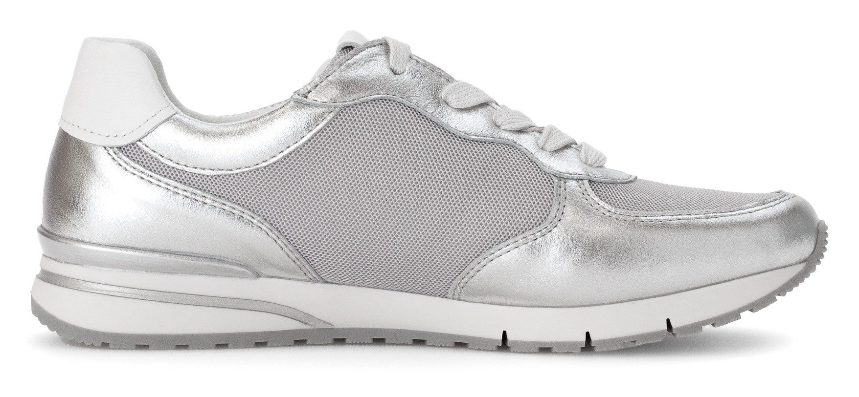 Gabor Sneakers met sleehak Florence , vrijetijdsschoen, lage schoen, veterschoen in comfortwijdte g (=breed)