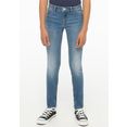 levi's kidswear stretch jeans 710™ super skinny fit jeans for girls blauw
