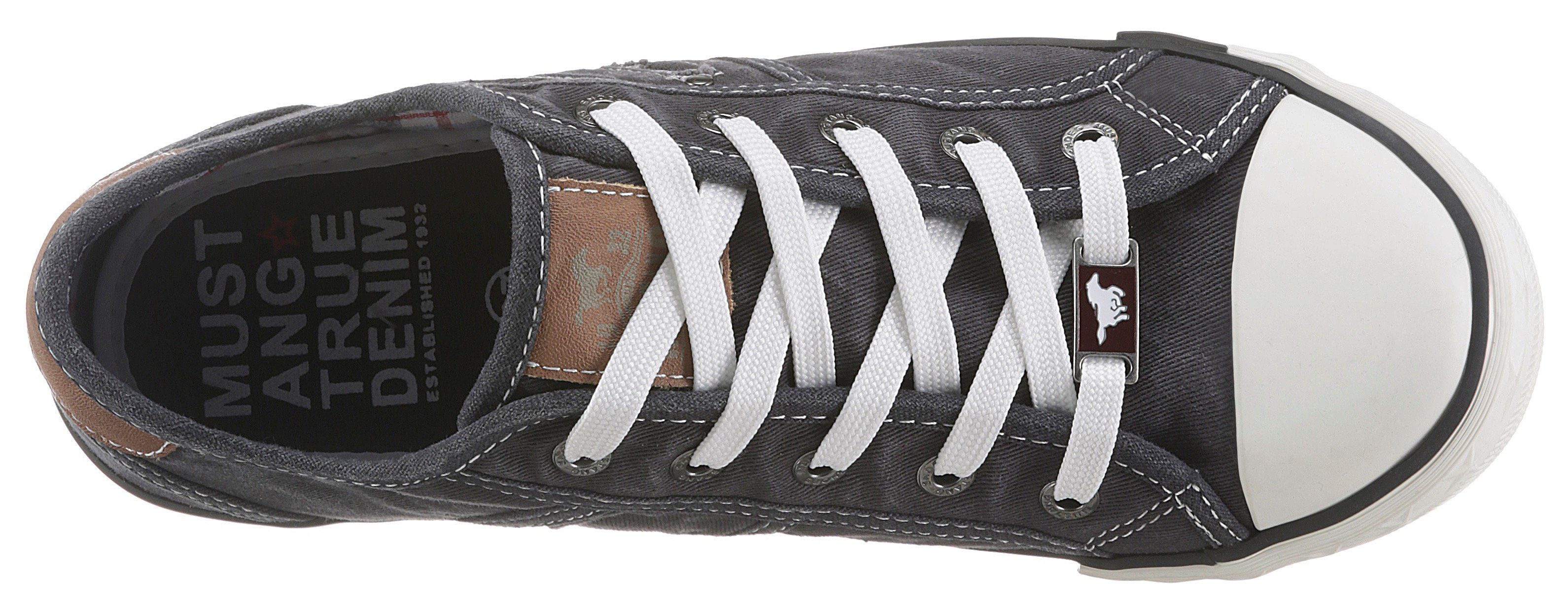 Mustang Shoes Sneakers , vrijetijdsschoen, lage schoen, veterschoen met mustang merklabel