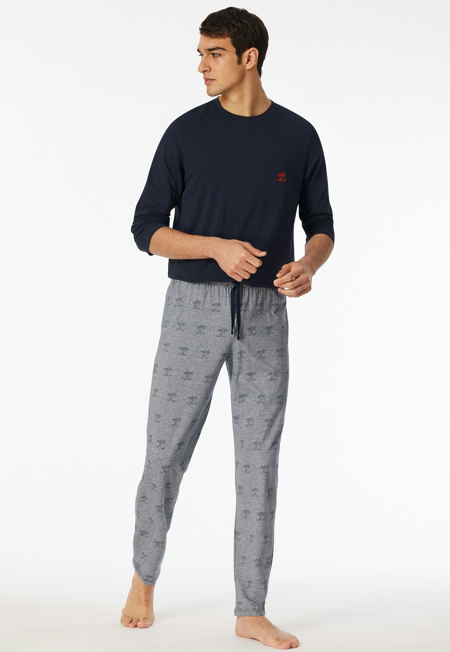 Schiesser Pyjama 95/5 Zeer elastisch materiaal voor meer bewegingsvrijheid (2-delig)