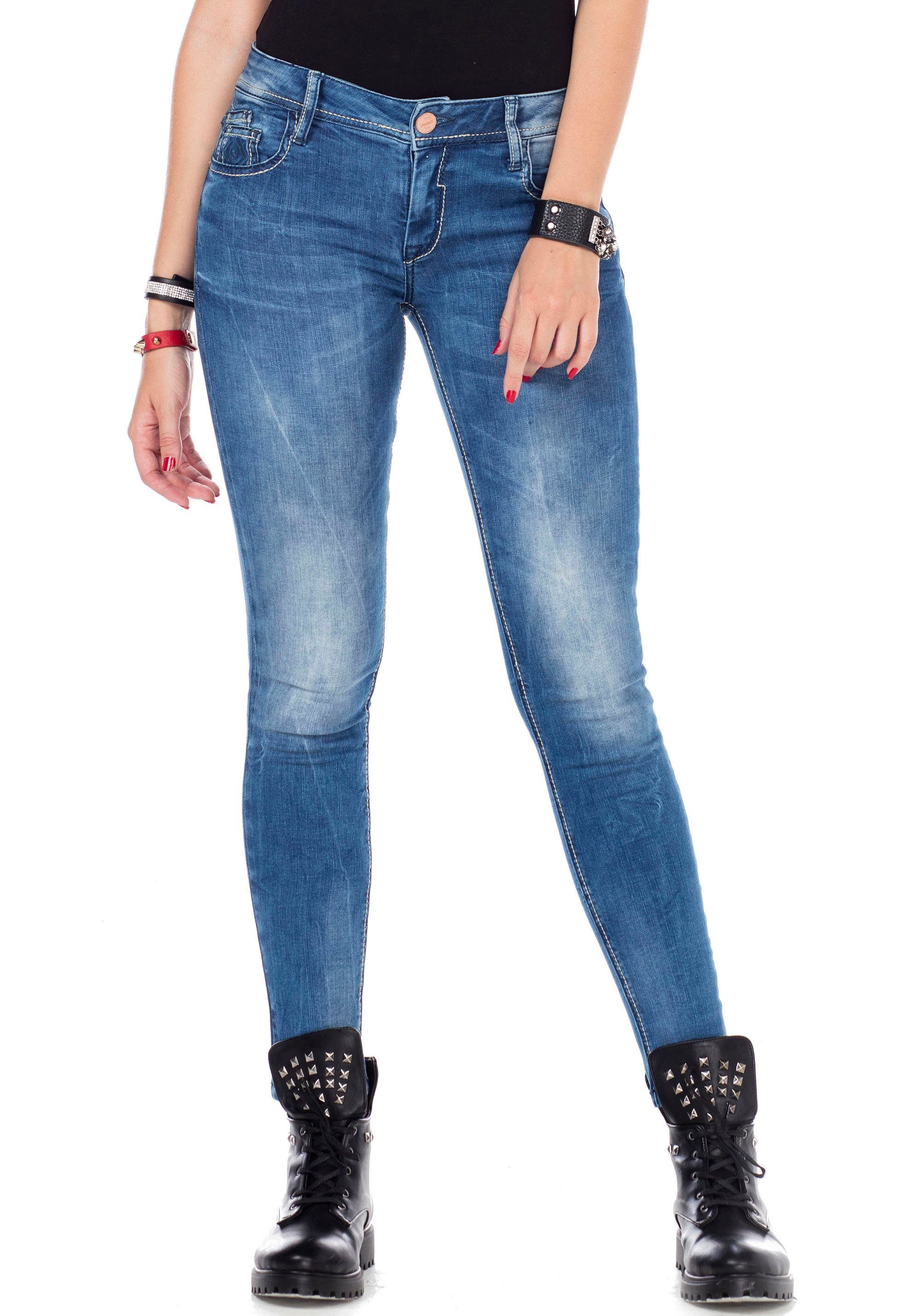 Cipo & Baxx Slim fit jeans met stretch