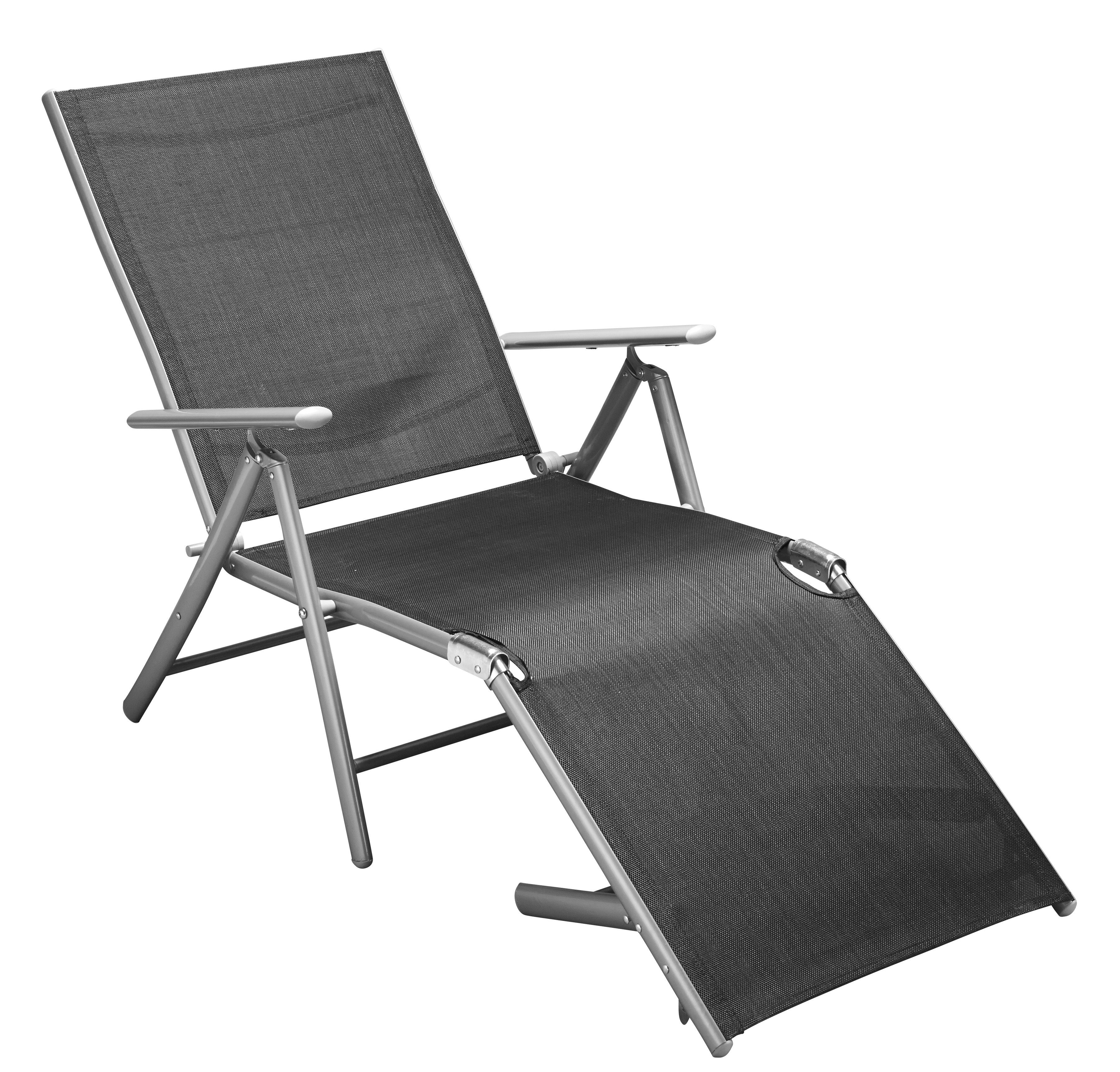 MERXX Ligstoel Aluminium/textiel, inklapbaar