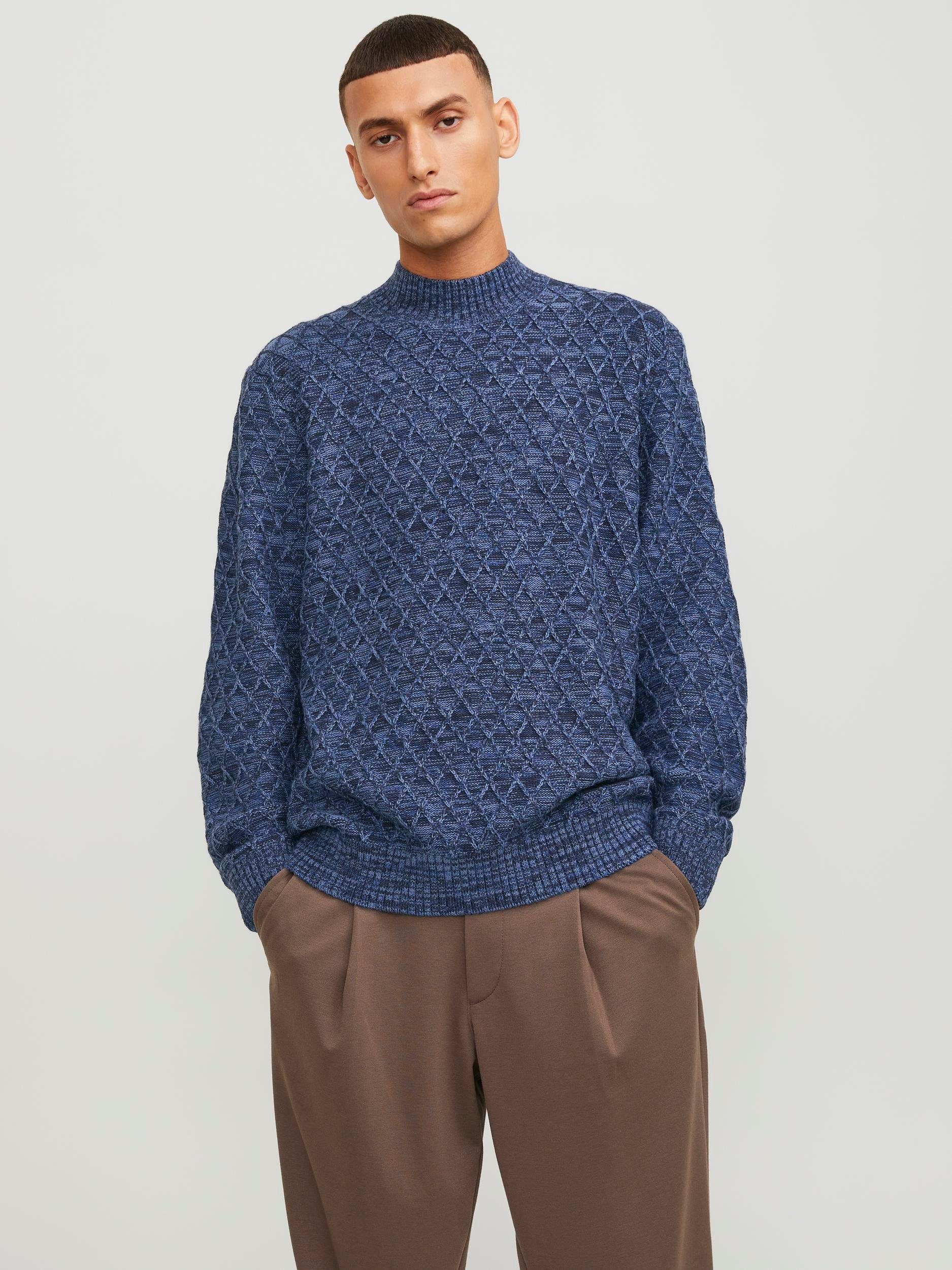 Jack & Jones Trui met staande kraag JPRCCZIGGI KNIT MOCK NECK LN