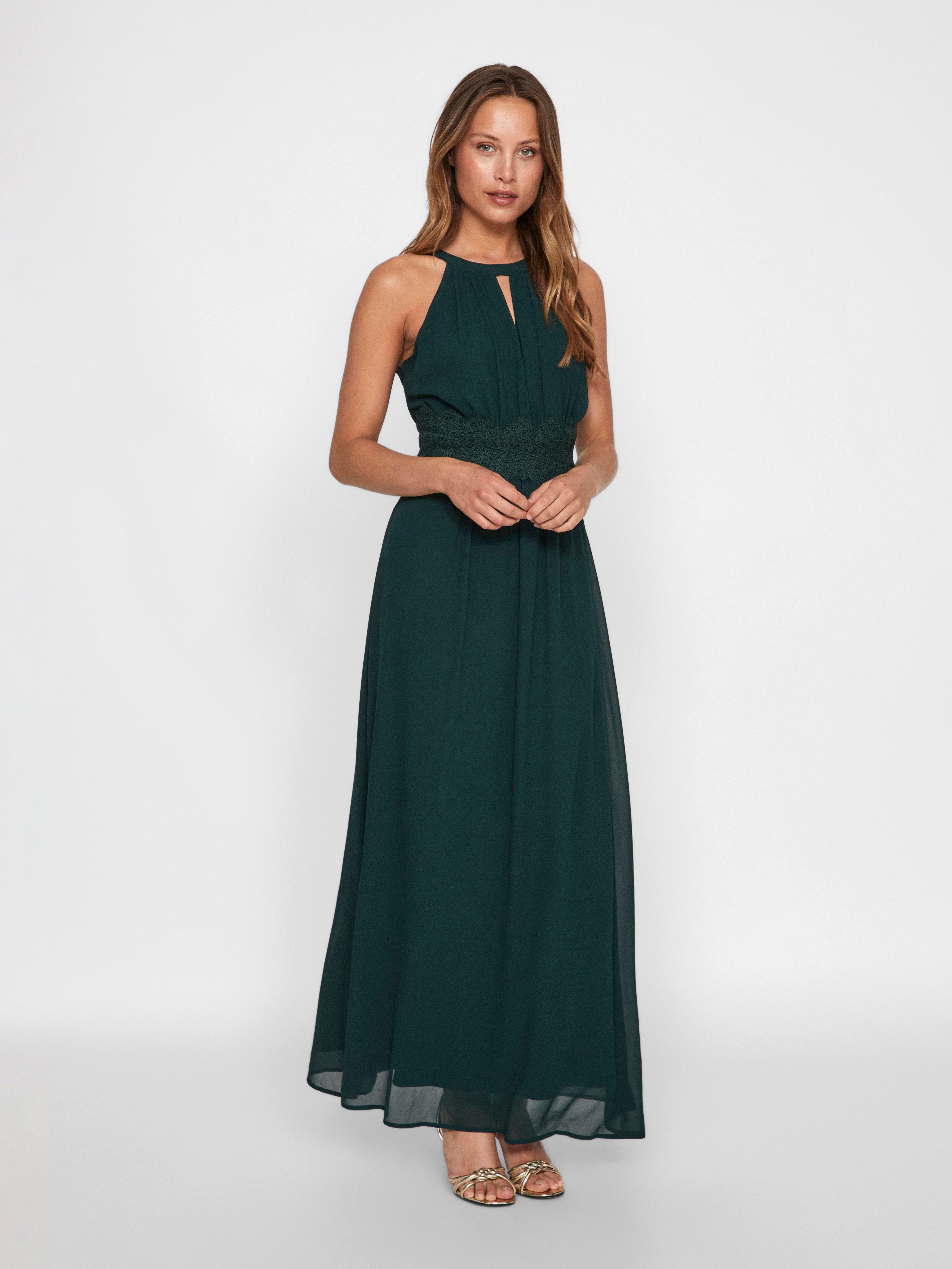 Vila Maxi-jurk VIMILINA HALTERNECK MAXI DRESS - NOOS