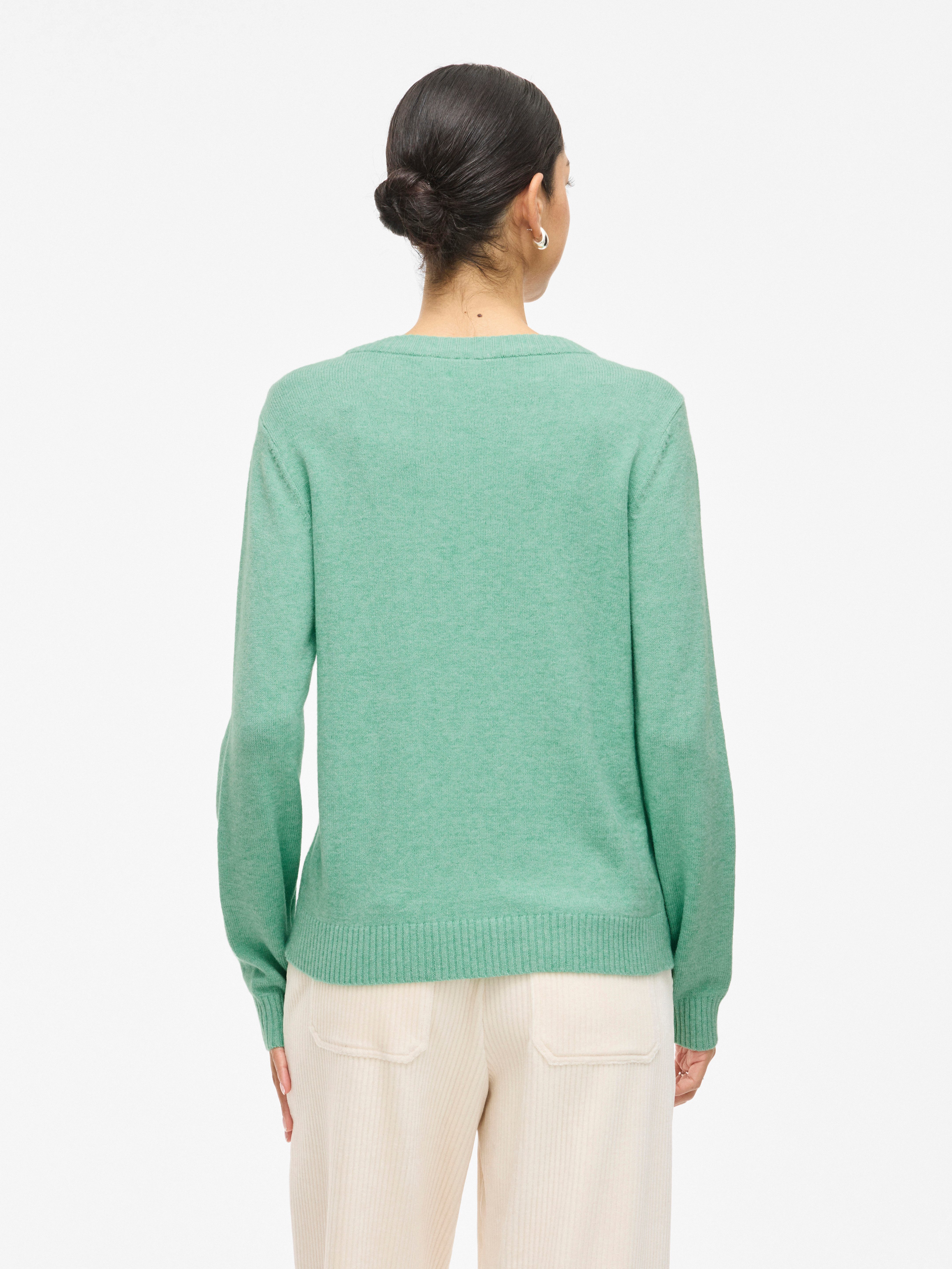 Vila Trui met ronde hals VIRIL O-NECK L/S KNIT TOP - NOOS
