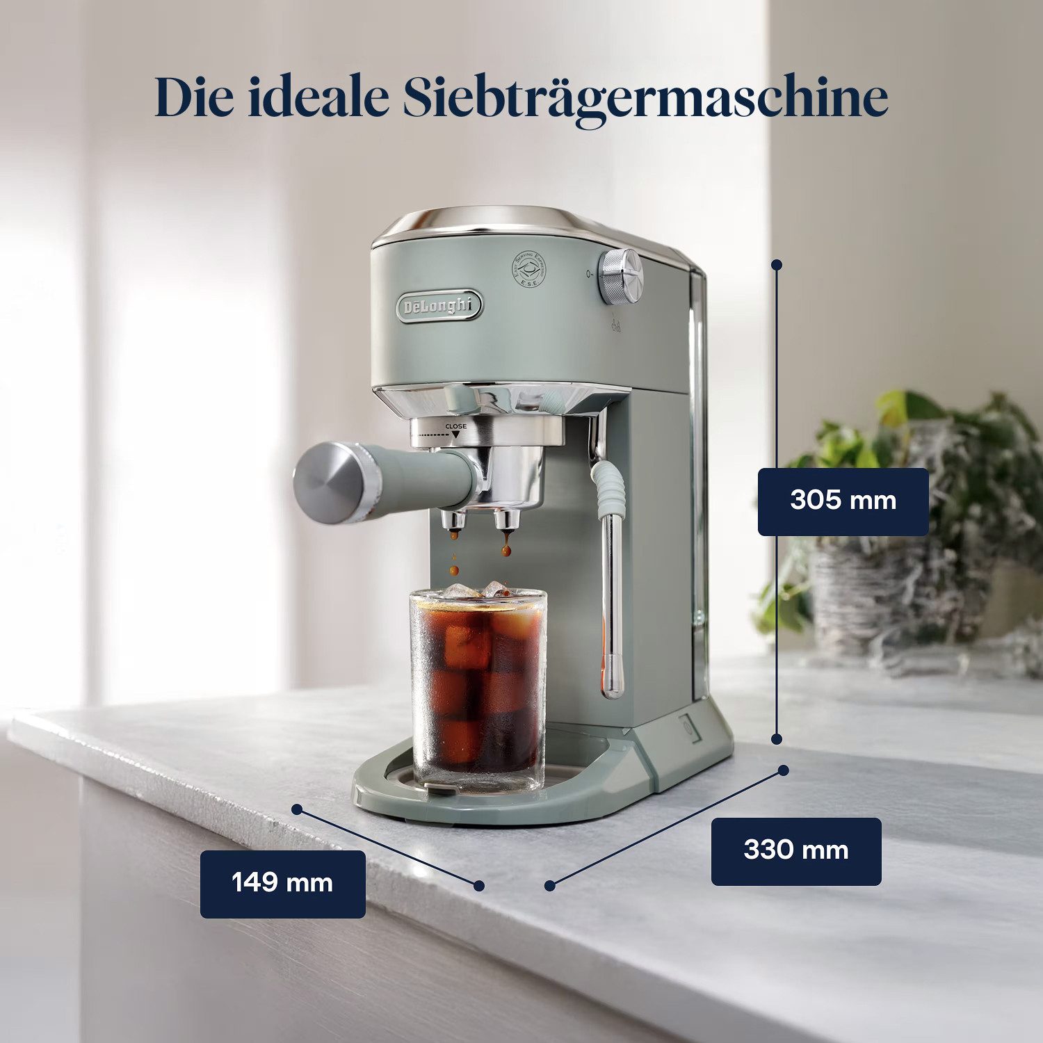 De'Longhi Espressomachine DEDICA DUO EC890.M